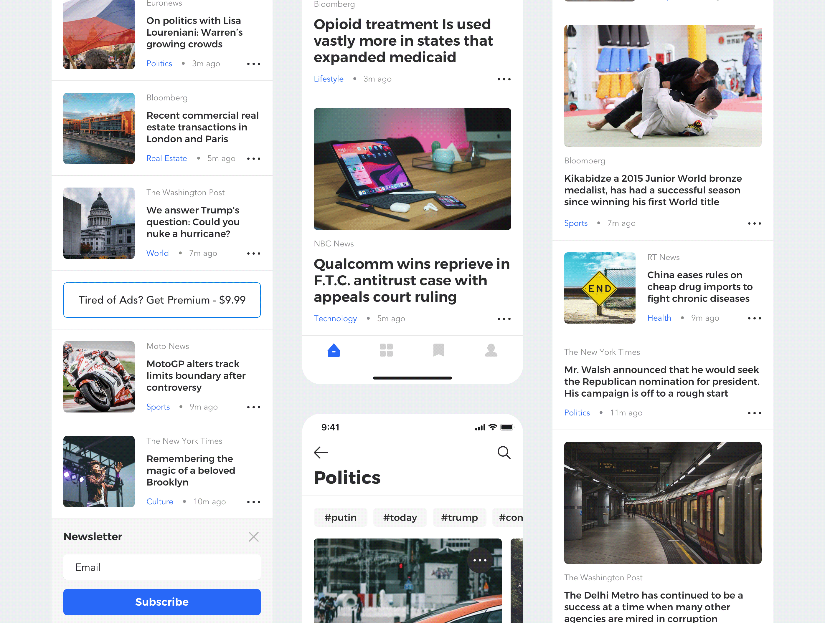 Sector News — Изображение №5 — Интерфейсы на Dprofile