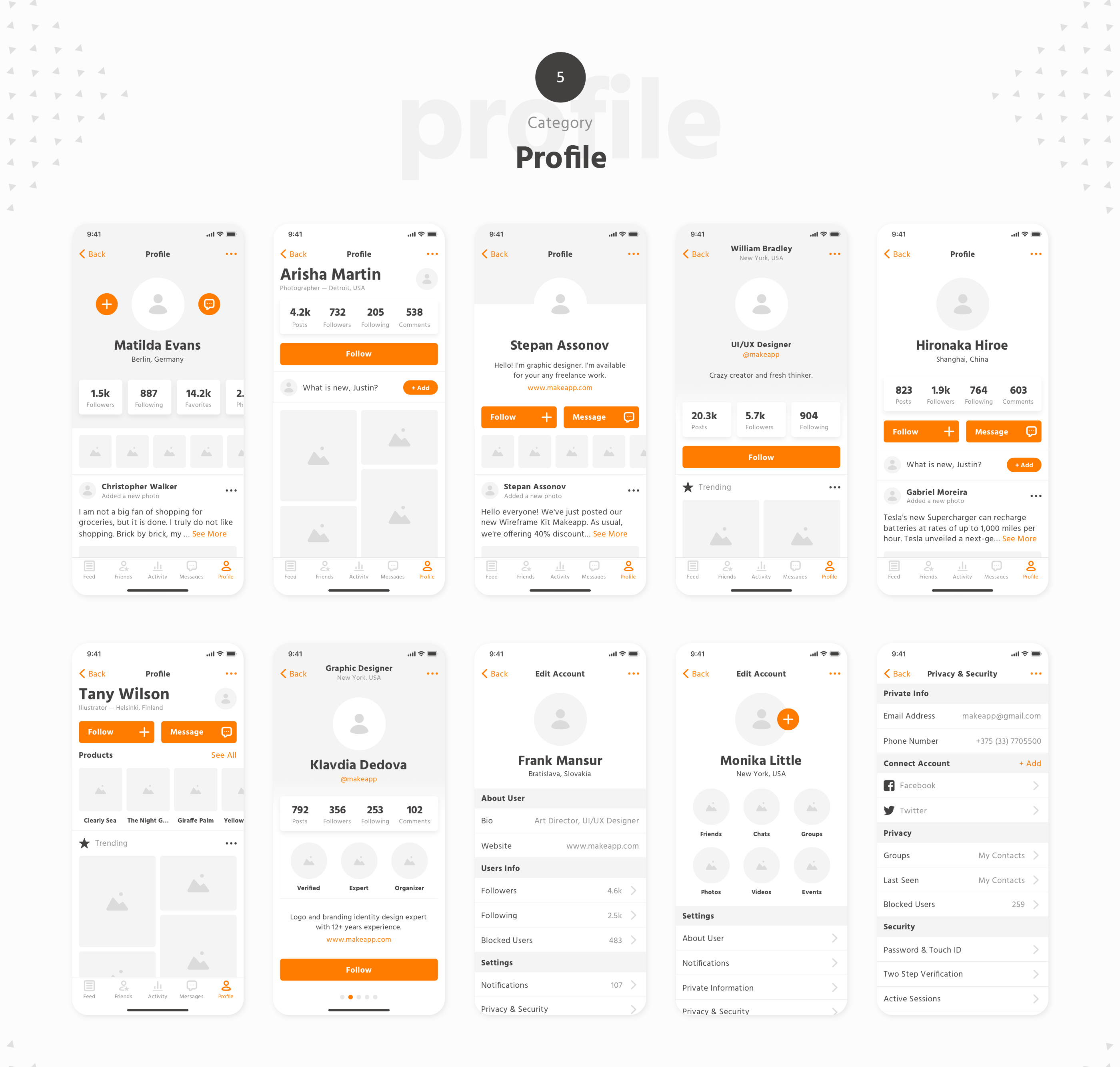 Makeapp Wireframes — Изображение №6 — Интерфейсы на Dprofile