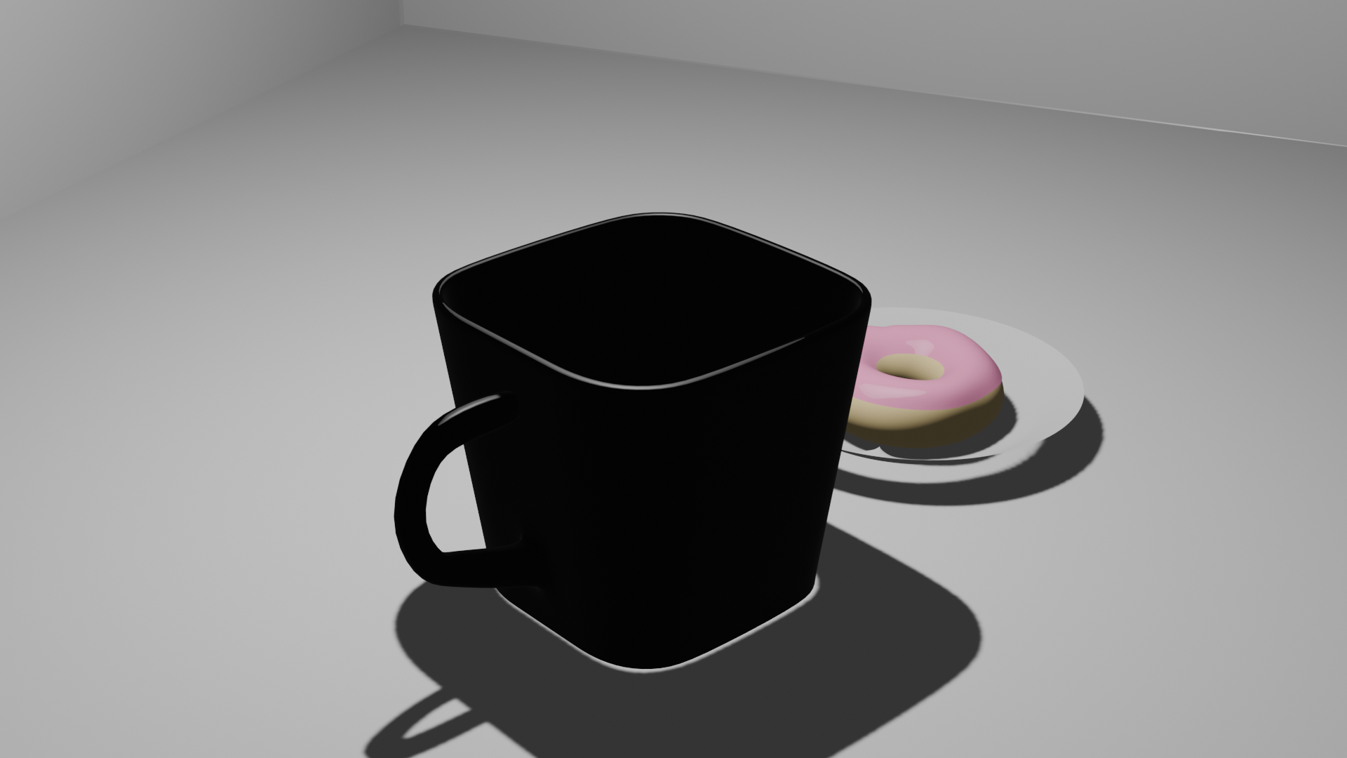 Кружка и пончик — Изображение №2 — Иллюстрация, 3D на Dprofile