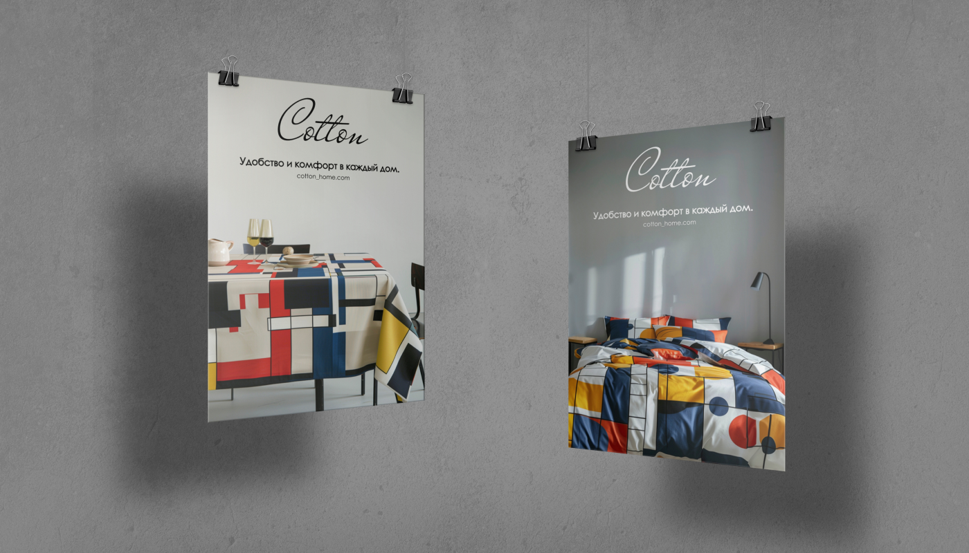 Салон текстиля Cotton — Изображение №5 — Графика, Маркетинг на Dprofile