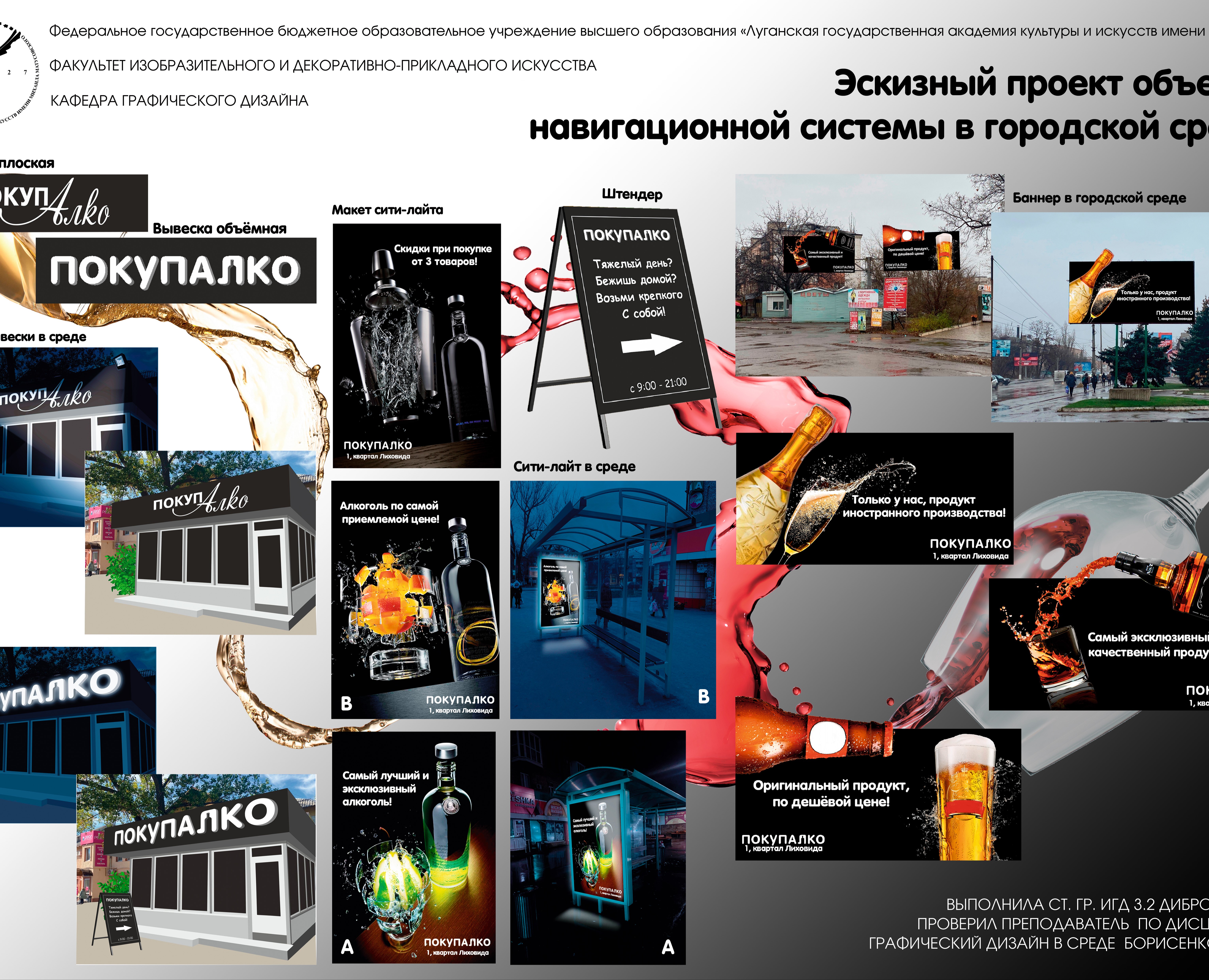 Создание рекламы магазина на Dprofile