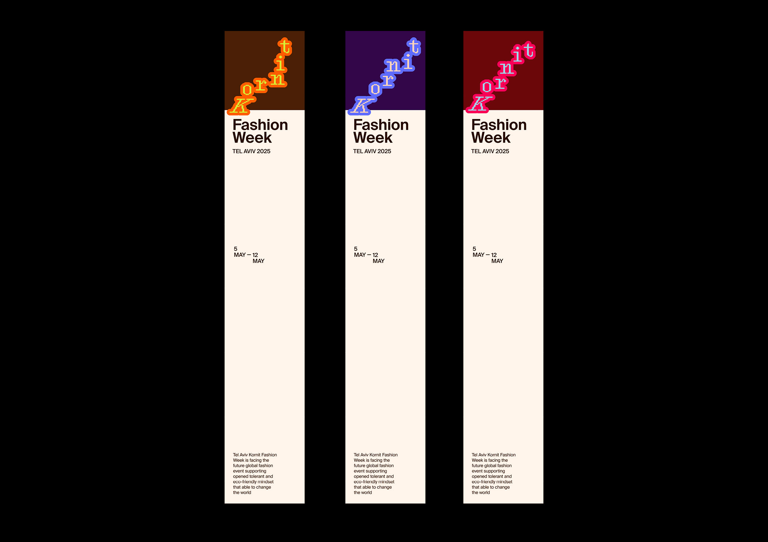 Kornit Fashion Week visual identity — Изображение №5 — Брендинг на Dprofile