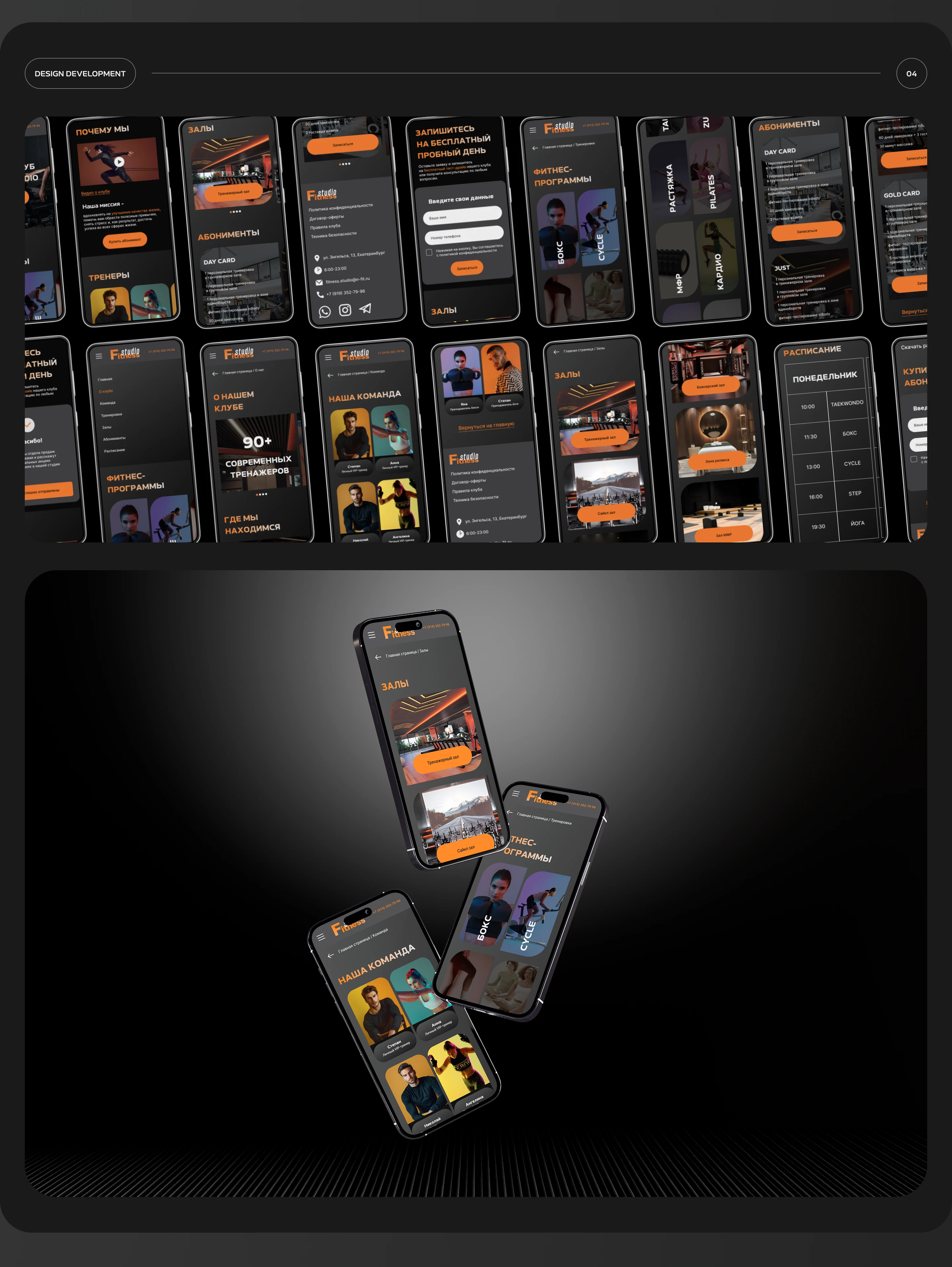 Fitness studio — Изображение №5 — Интерфейсы, Брендинг на Dprofile