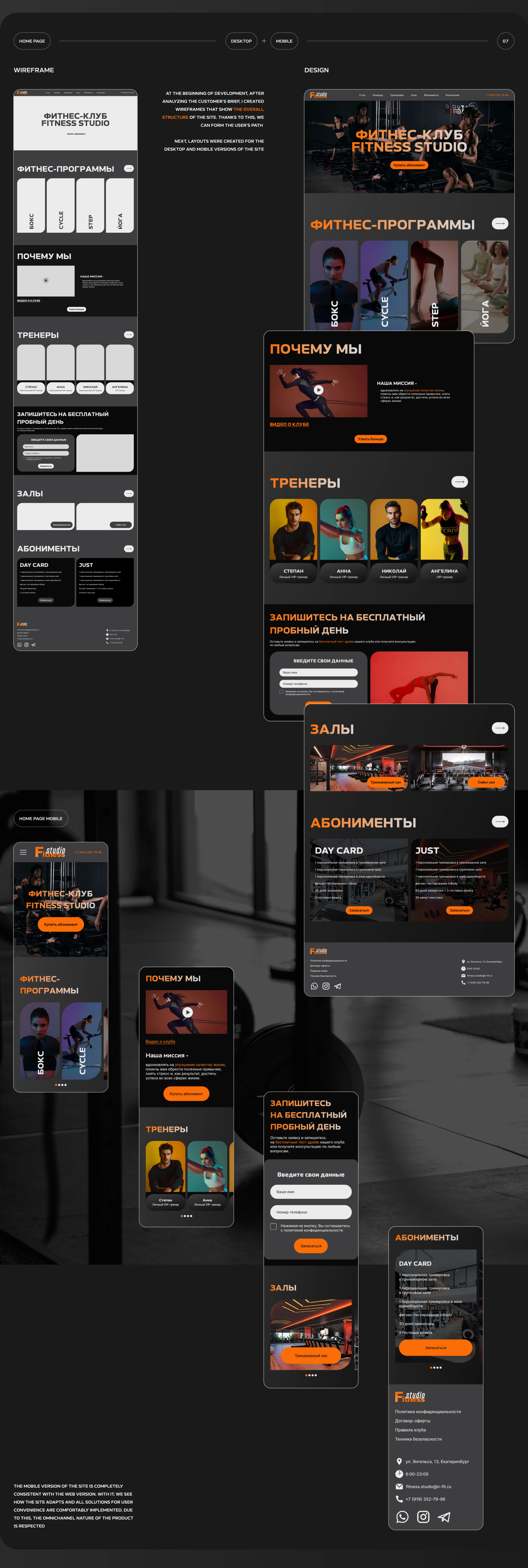 Fitness studio — Изображение №8 — Интерфейсы, Брендинг на Dprofile