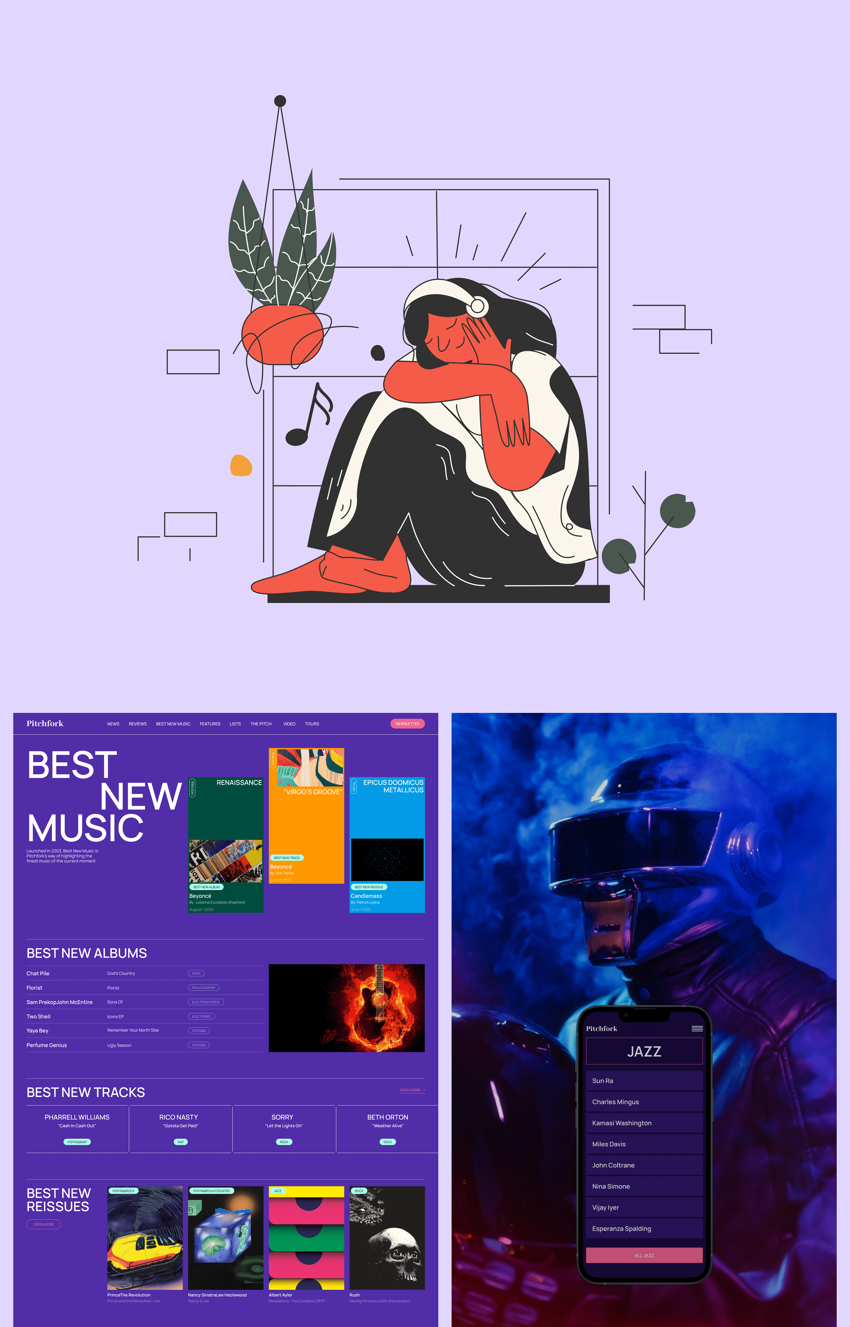 Redesign. Pitchfork — Изображение №8 — Интерфейсы на Dprofile