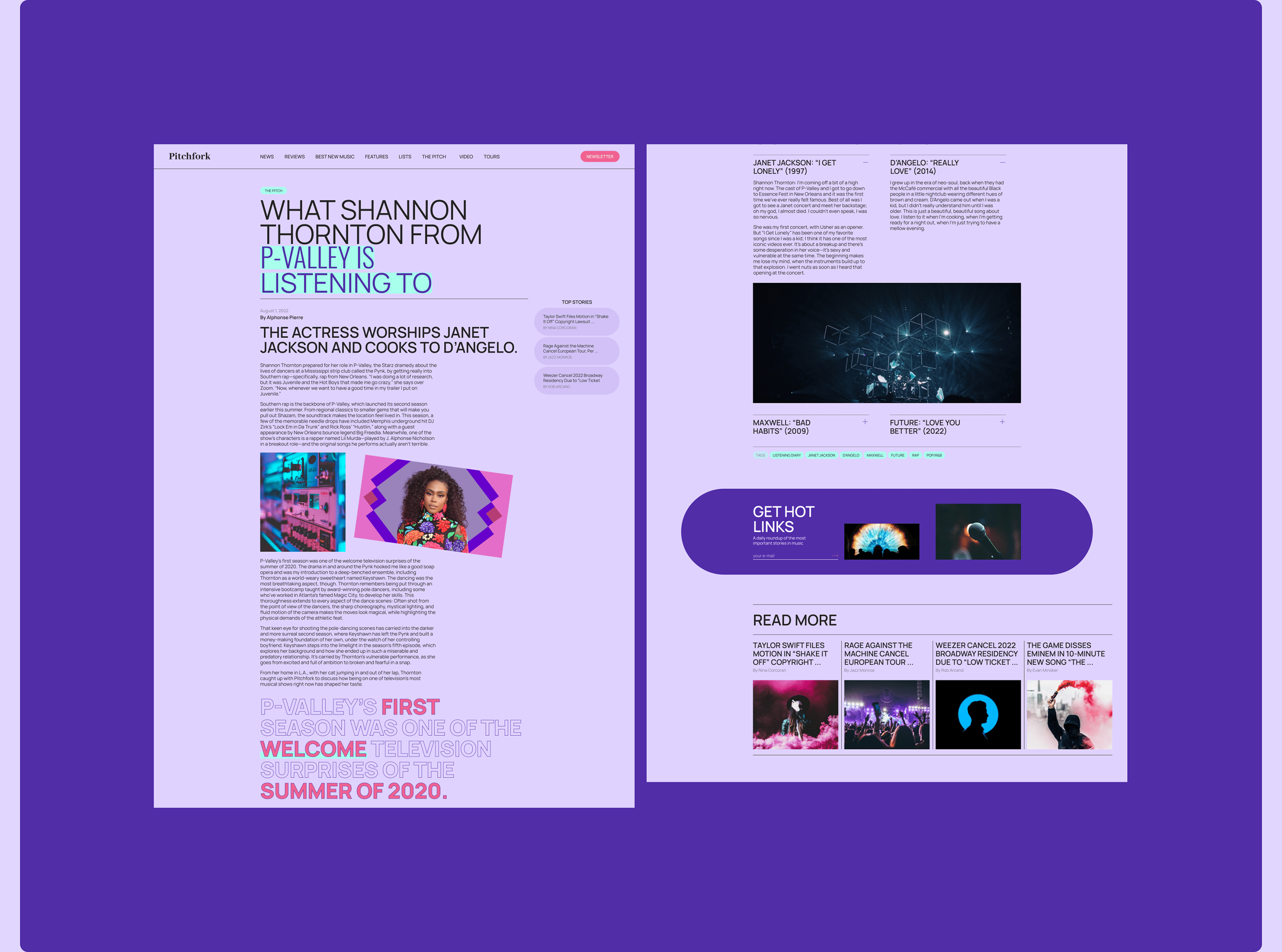 Redesign. Pitchfork — Изображение №6 — Интерфейсы на Dprofile