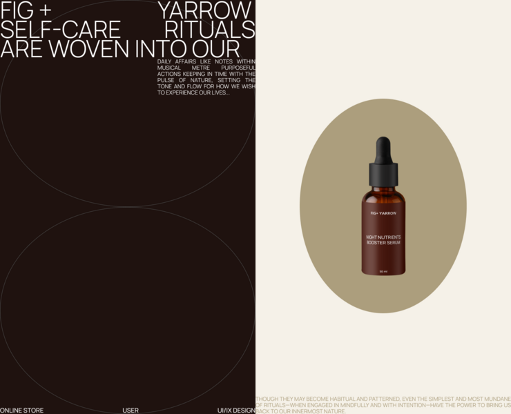 Online store for Fig+Yarrow — Интерфейсы на Dprofile