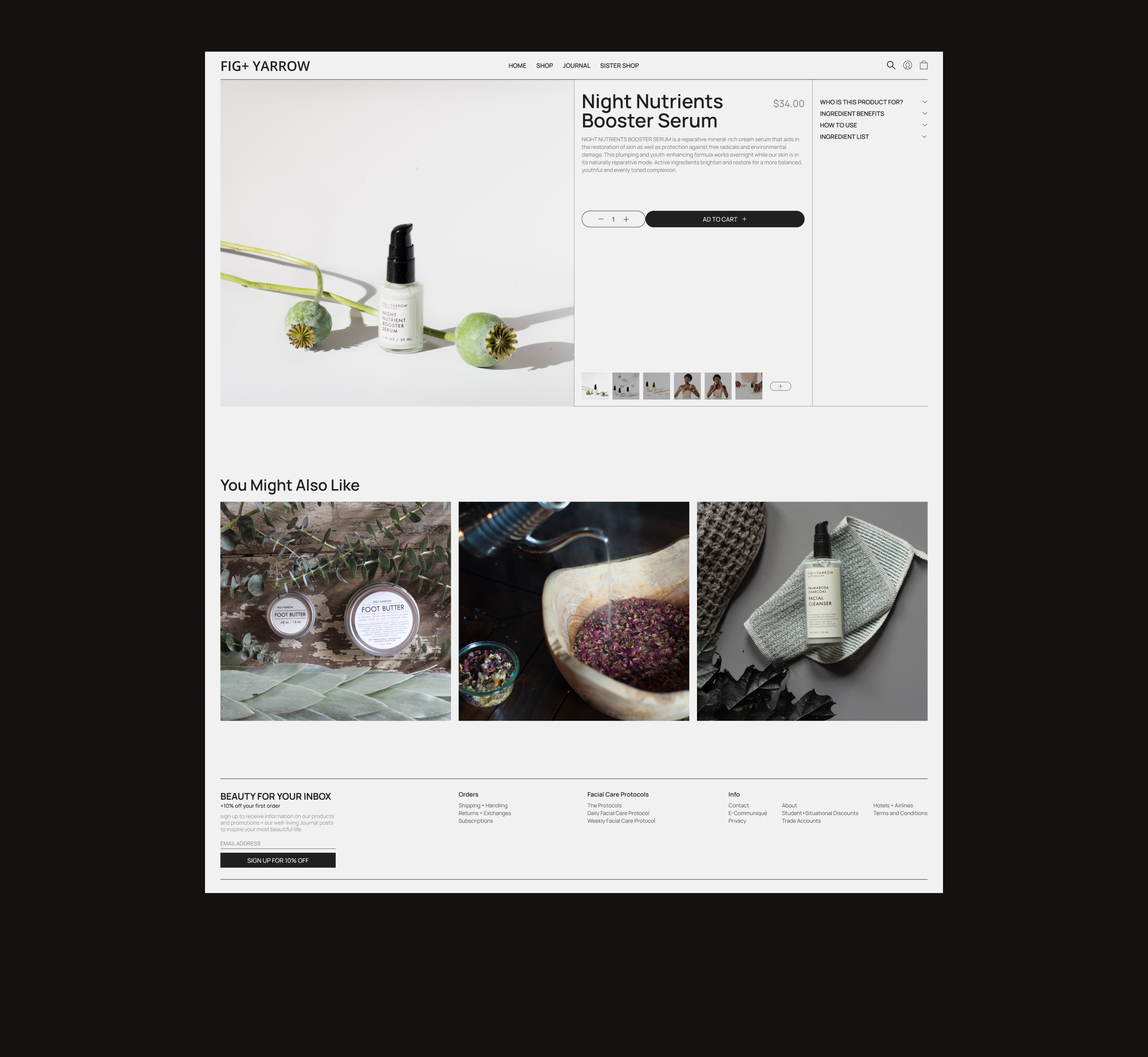 Online store for Fig+Yarrow — Изображение №7 — Интерфейсы на Dprofile