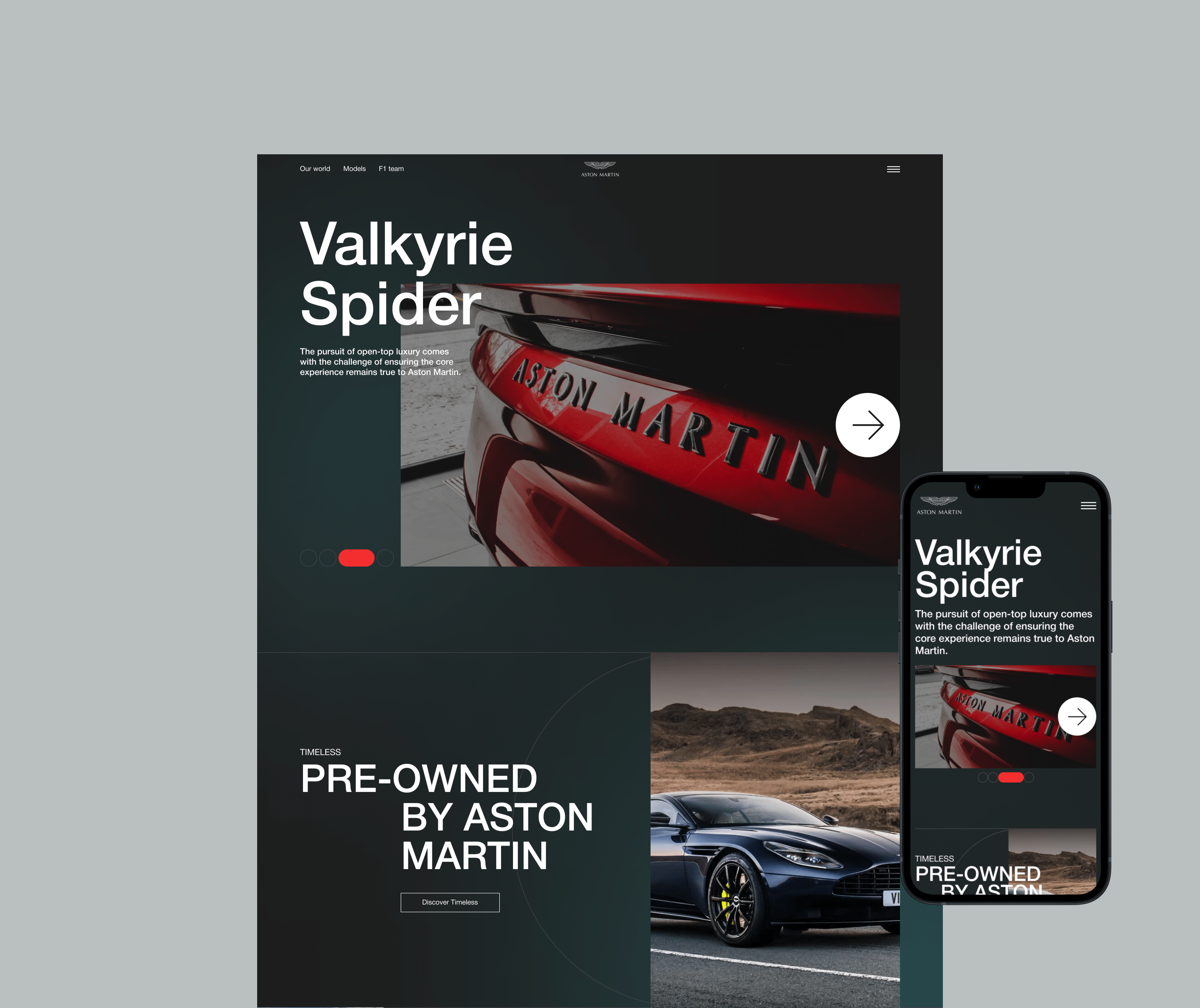Aston Martin. Redesign — Изображение №2 — Интерфейсы на Dprofile