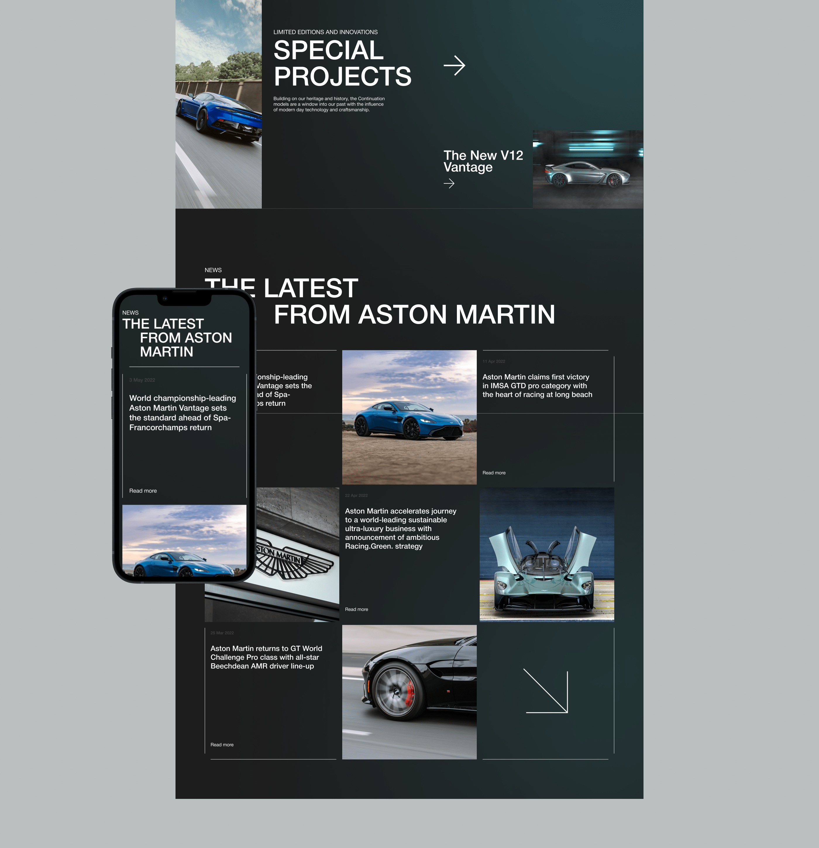 Aston Martin. Redesign — Изображение №3 — Интерфейсы на Dprofile
