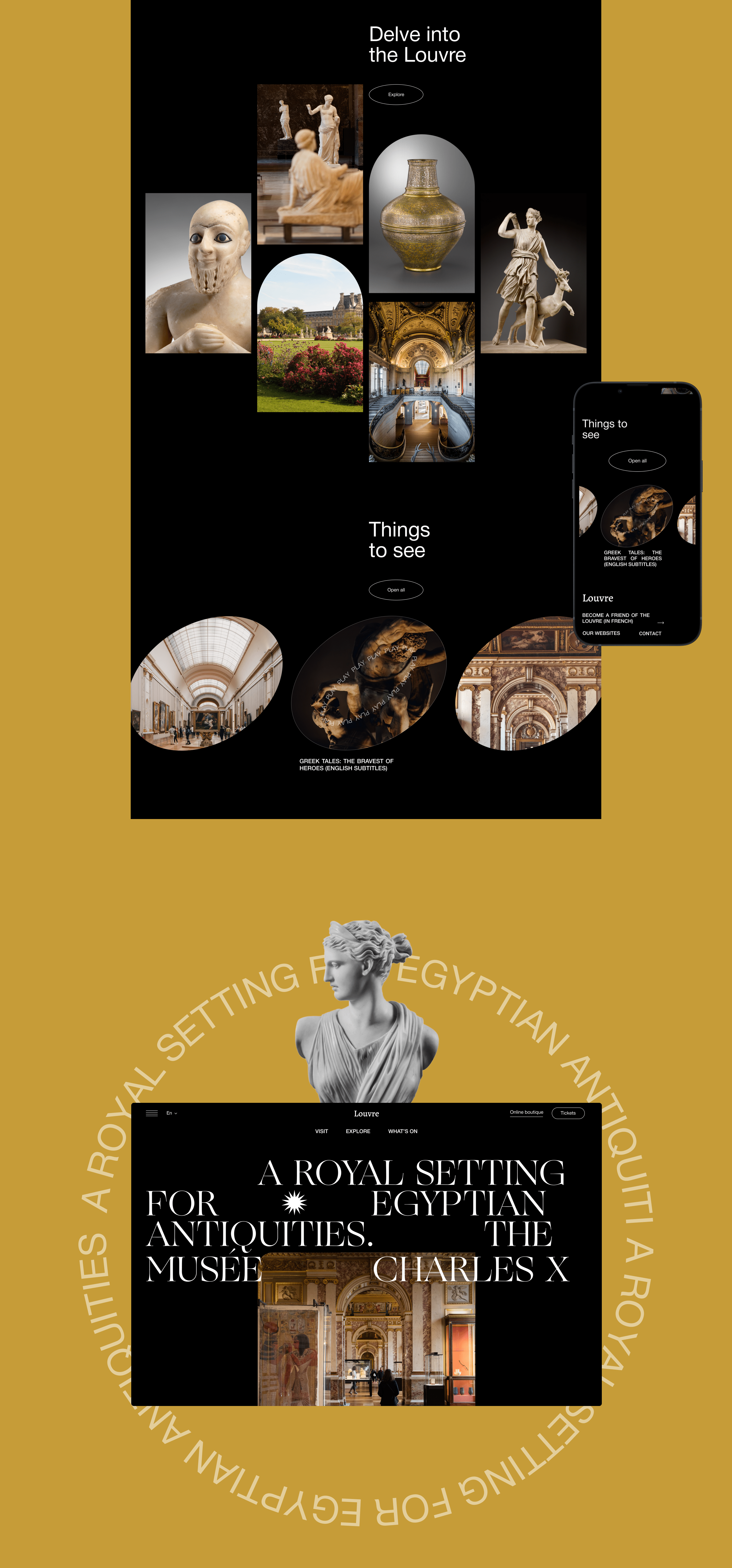 Louvre. Redesign — Изображение №3 — Интерфейсы на Dprofile