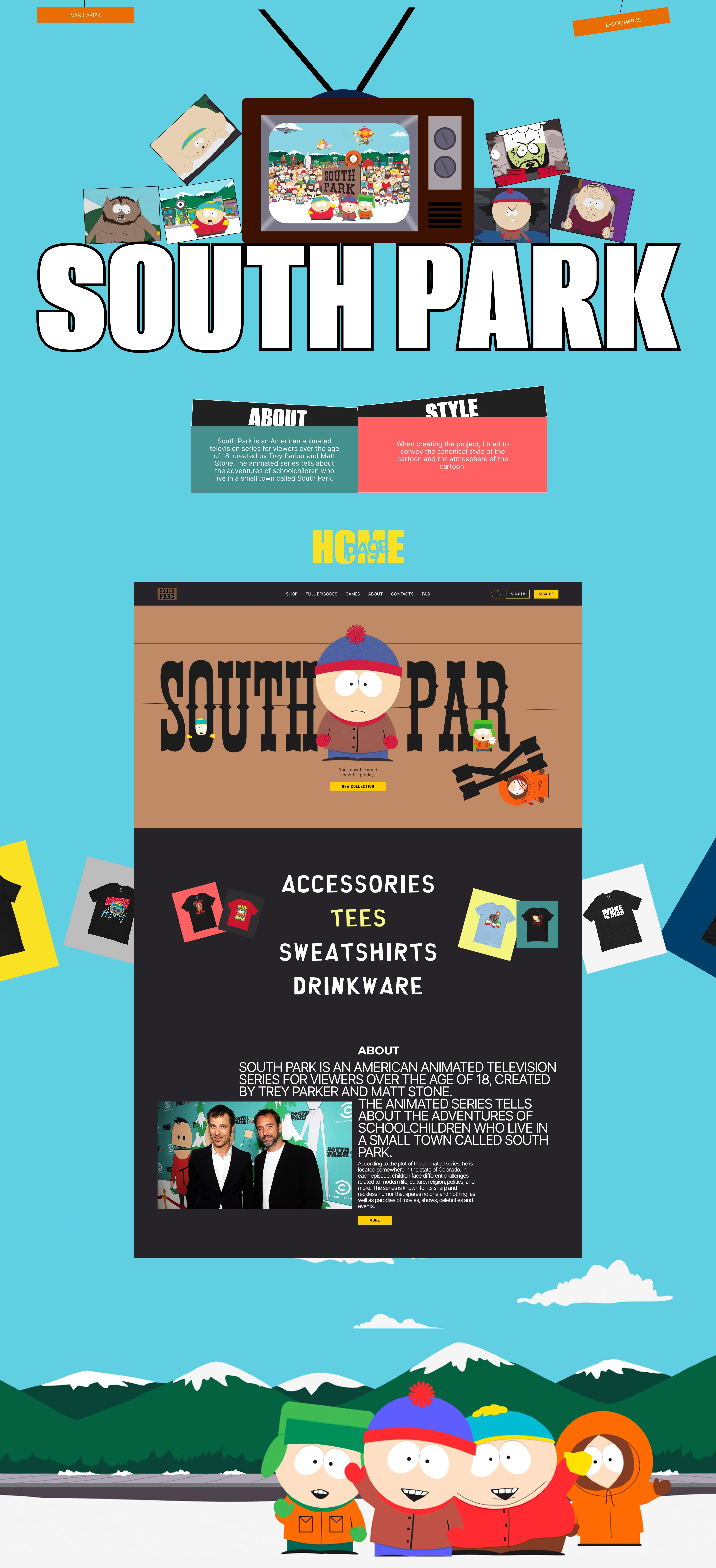 South Park — Изображение №1 — Интерфейсы, Брендинг на Dprofile