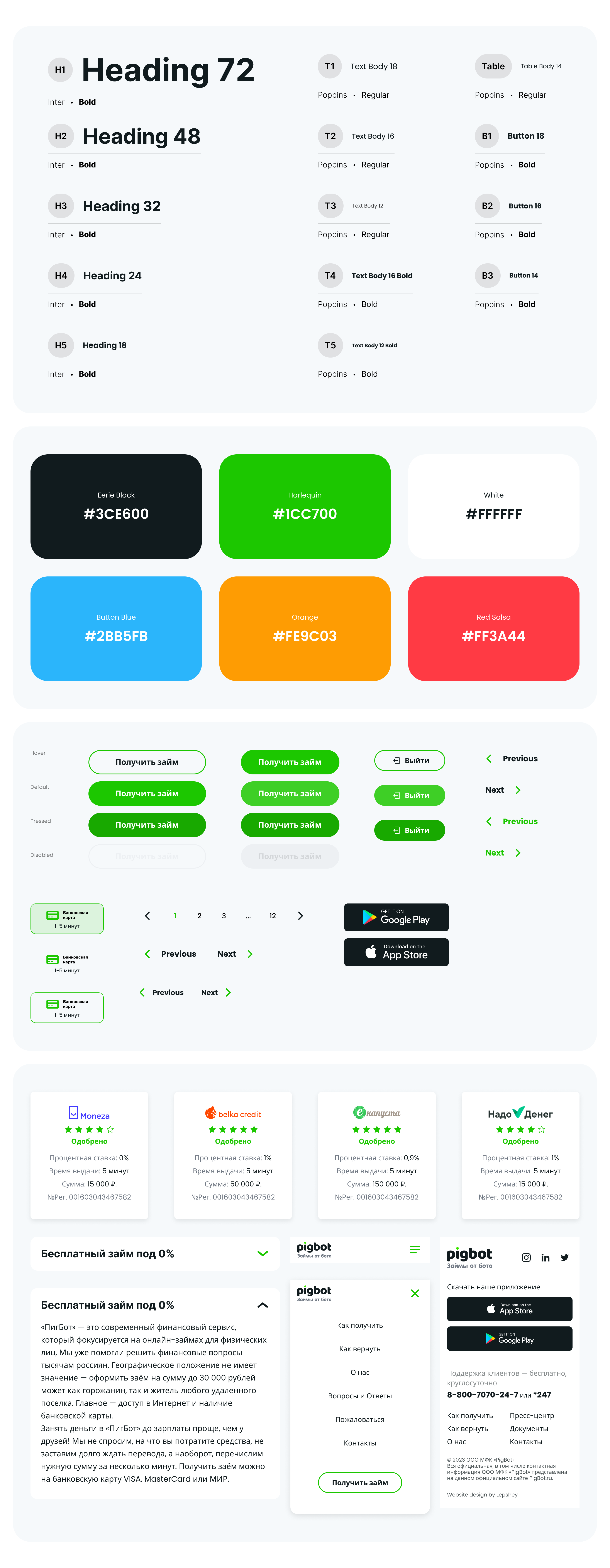 Разработка дизайна финансового сервиса PigBot — Изображение №17 — Интерфейсы, Брендинг на Dprofile
