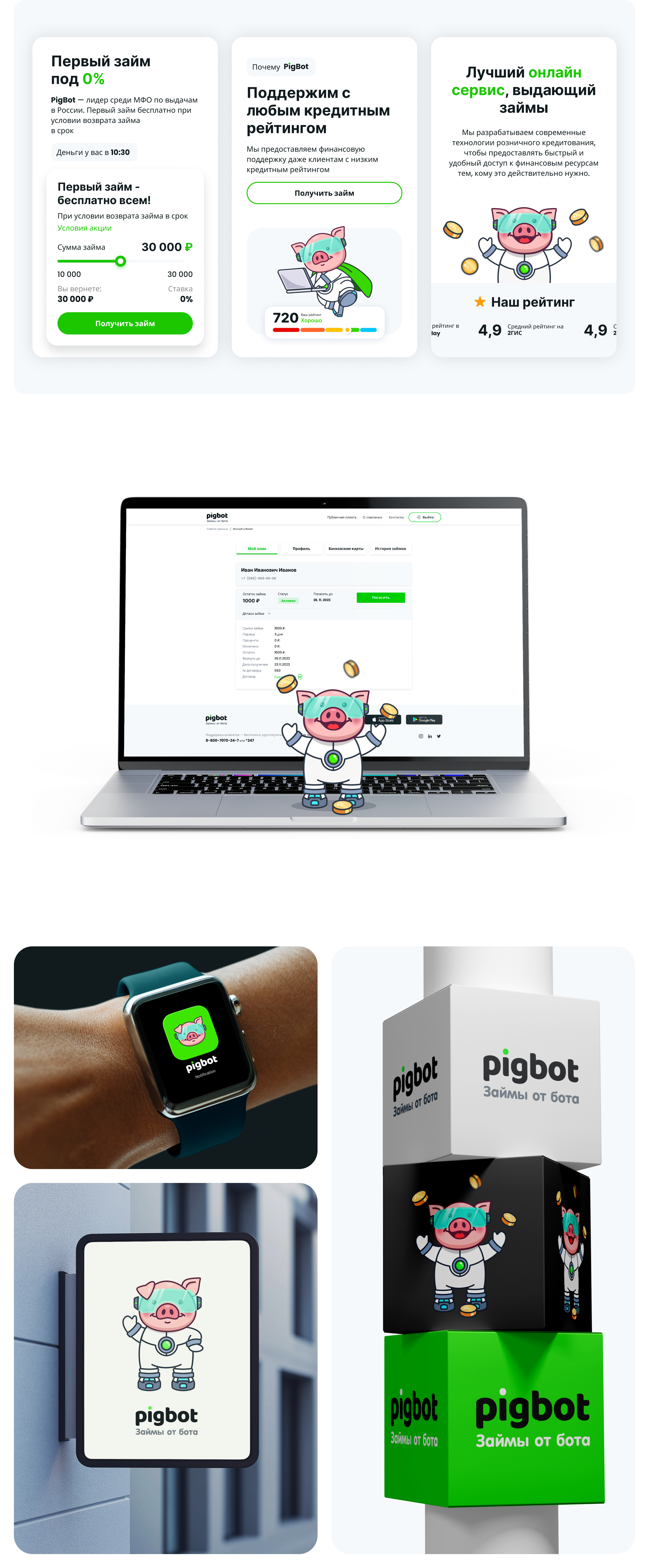 Разработка дизайна финансового сервиса PigBot — Изображение №13 — Интерфейсы, Брендинг на Dprofile