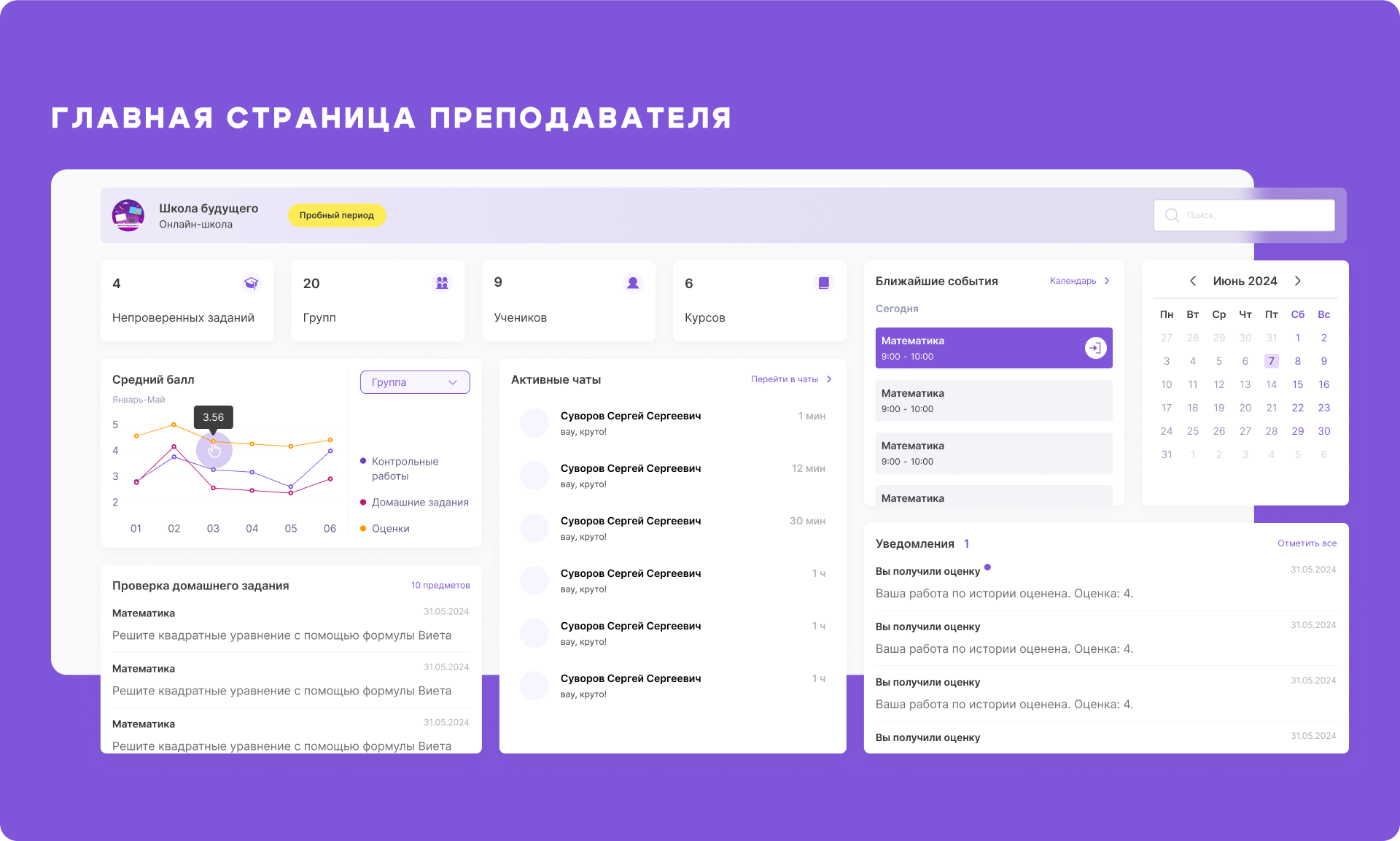 Образовательная платформа (UI/UX) "Онлайн доска" — Изображение №19 — Интерфейсы на Dprofile