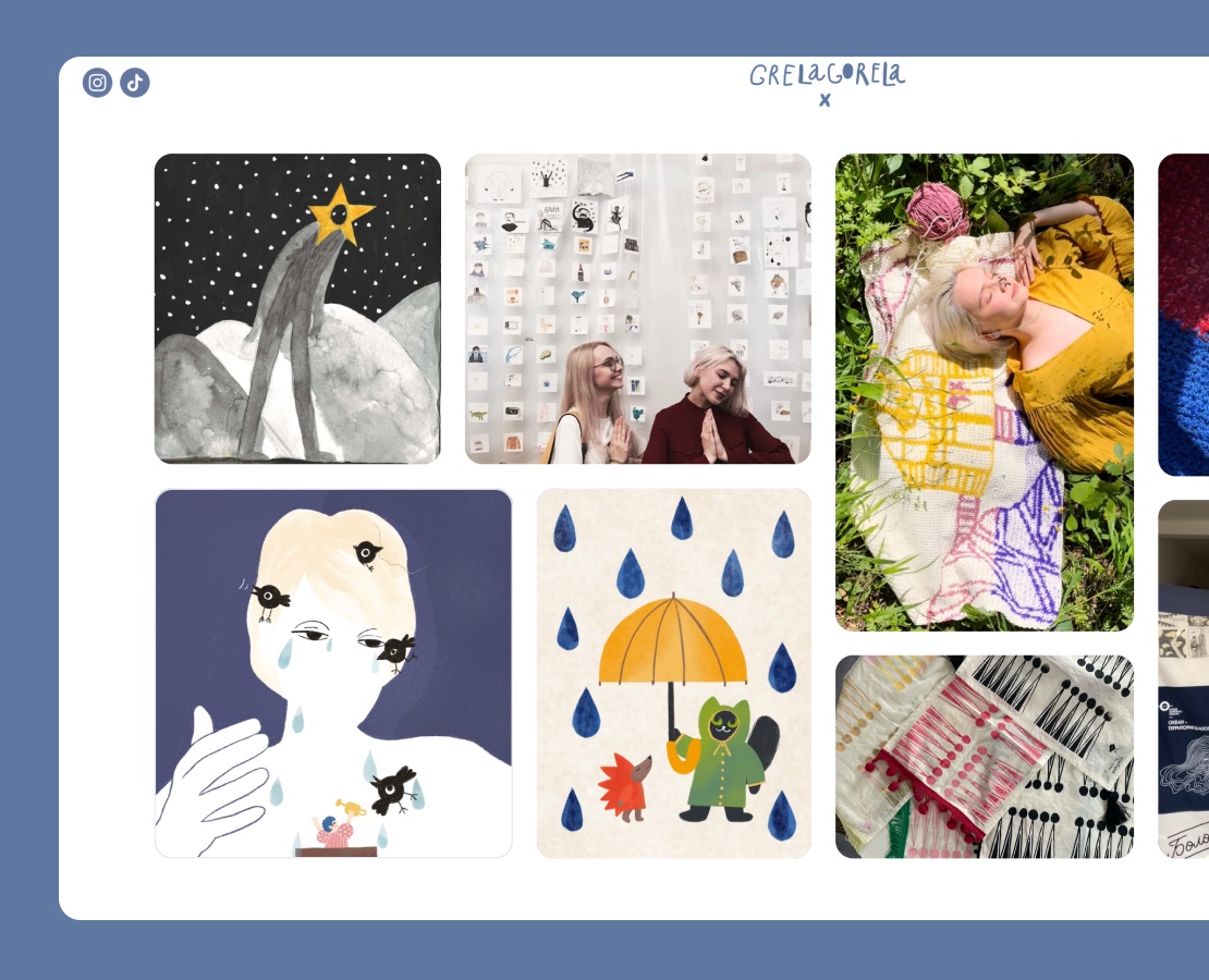 Portfolio website for @grelagorela на Dprofile
