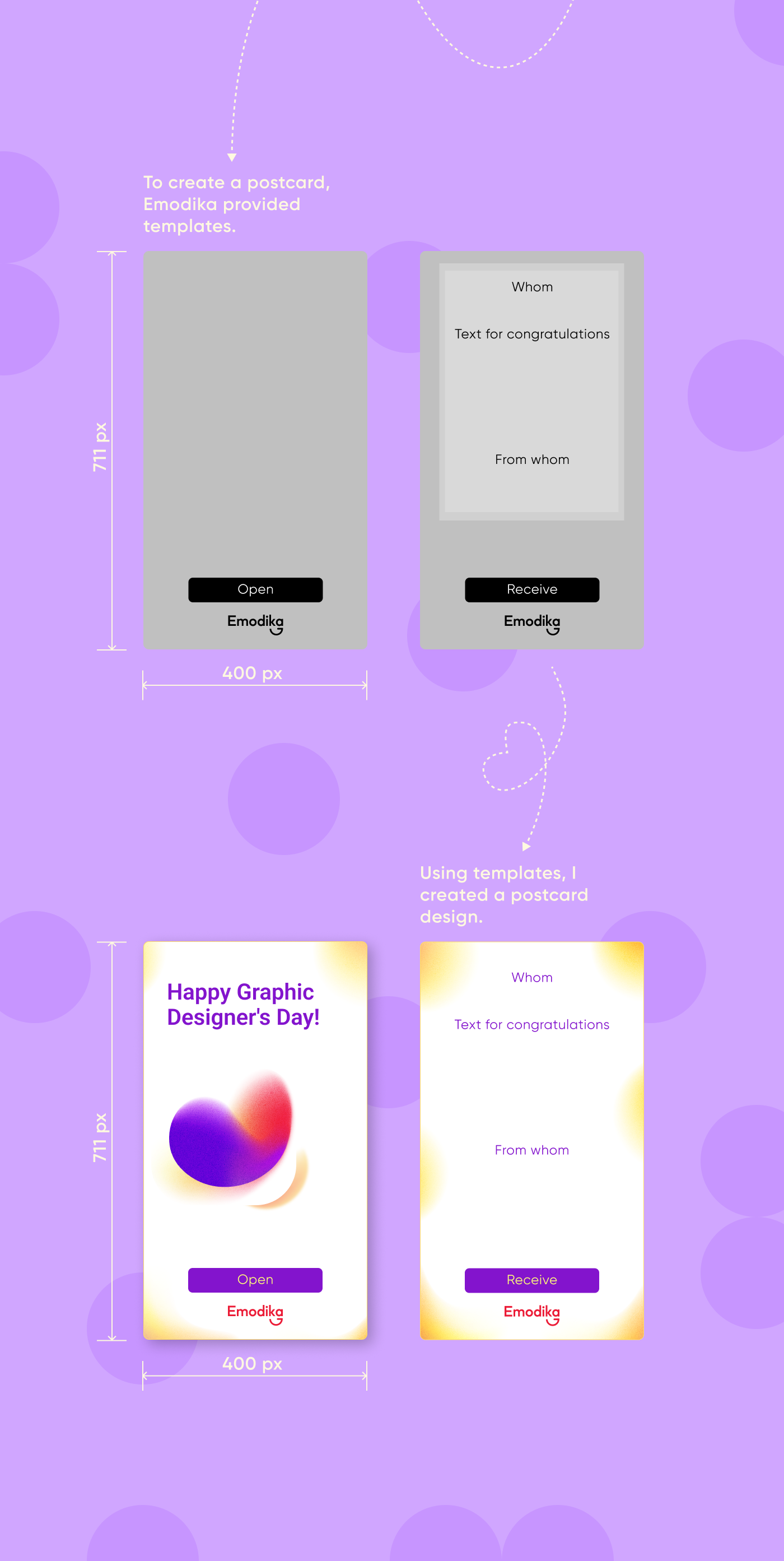 A postcard for the Emodika website — Изображение №4 — Графика на Dprofile