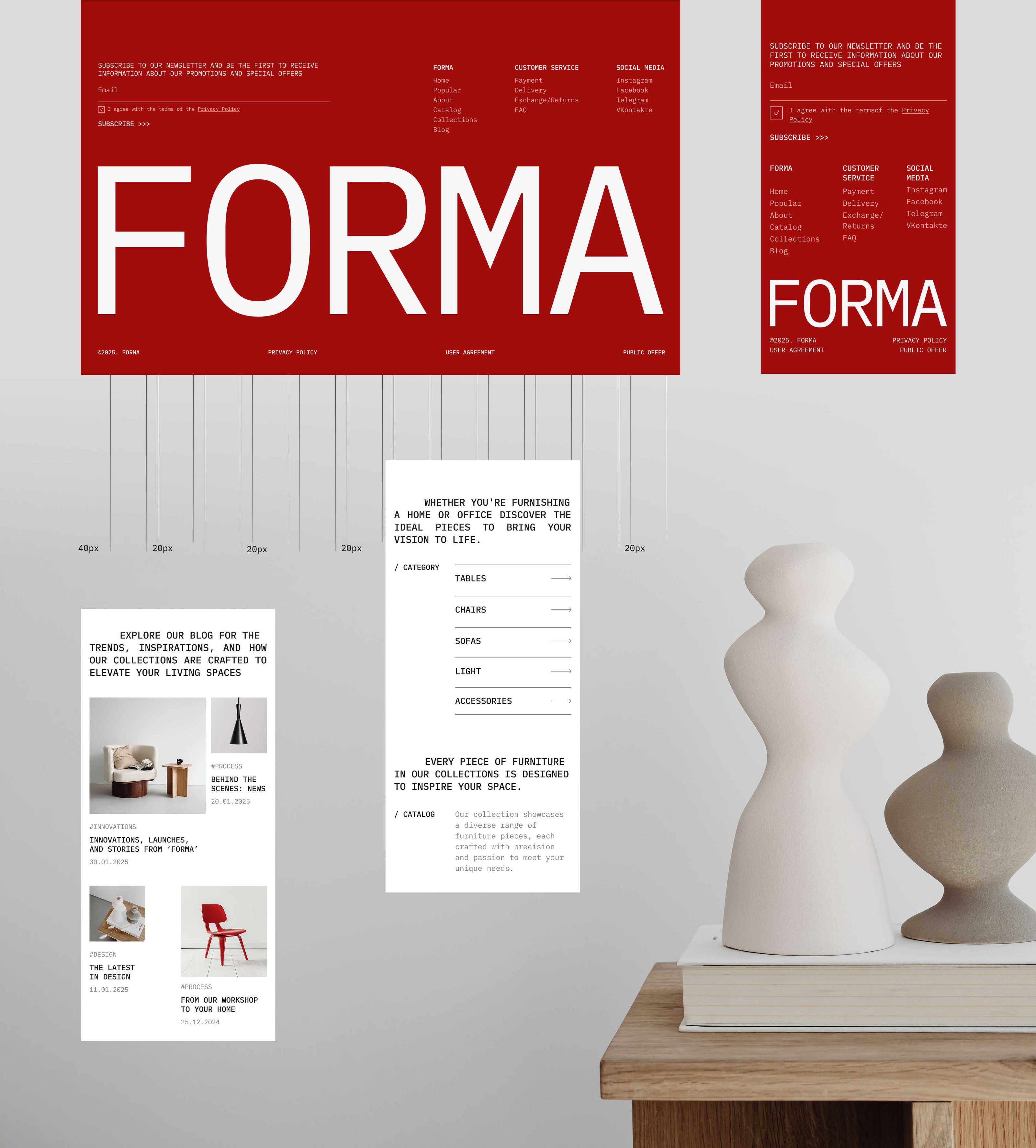 Интернет-магазин дизайнерской мебели 'FORMA' — Изображение №5 — Интерфейсы на Dprofile