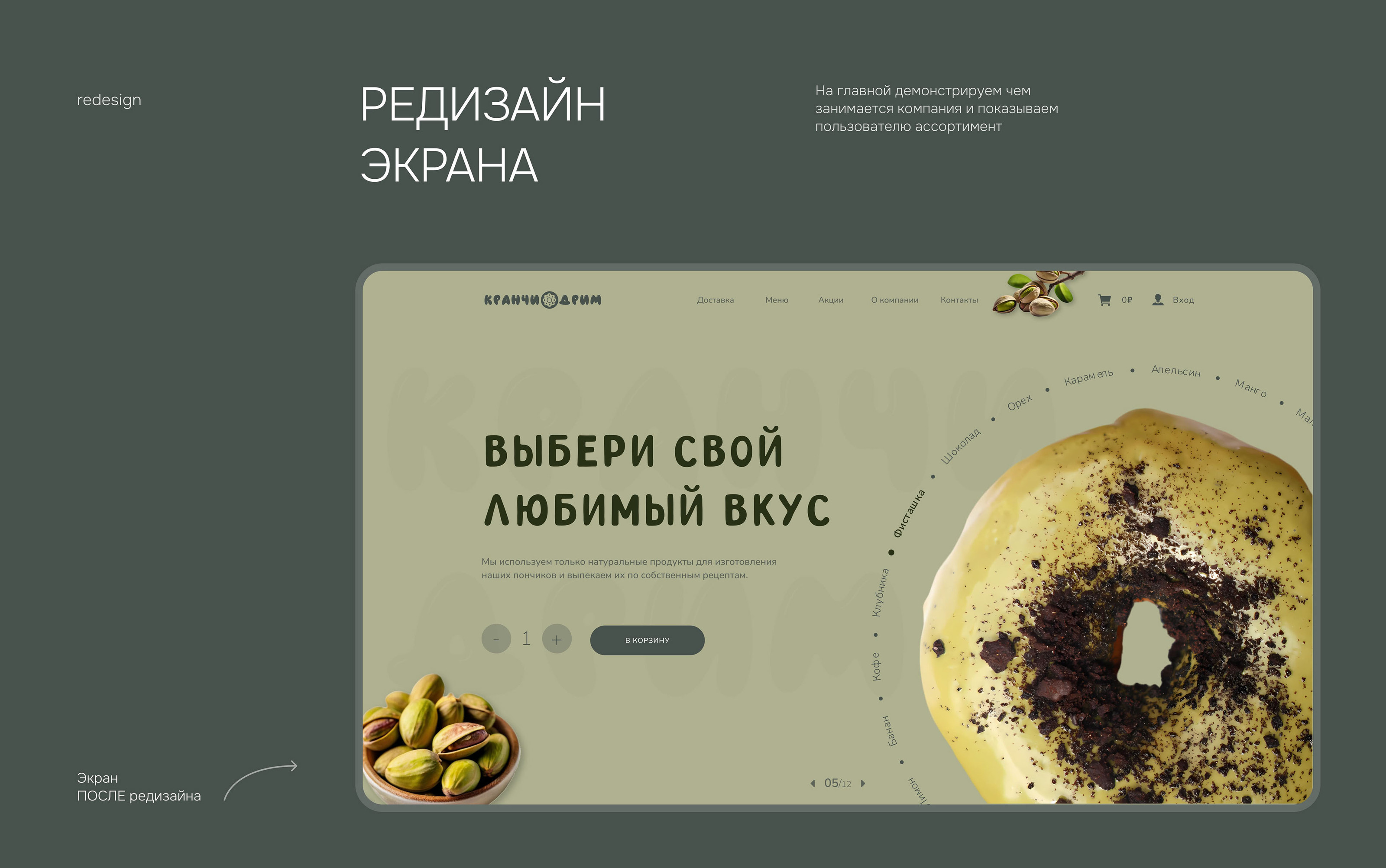 Кофейня-пончиковая — Изображение №9 — Интерфейсы на Dprofile