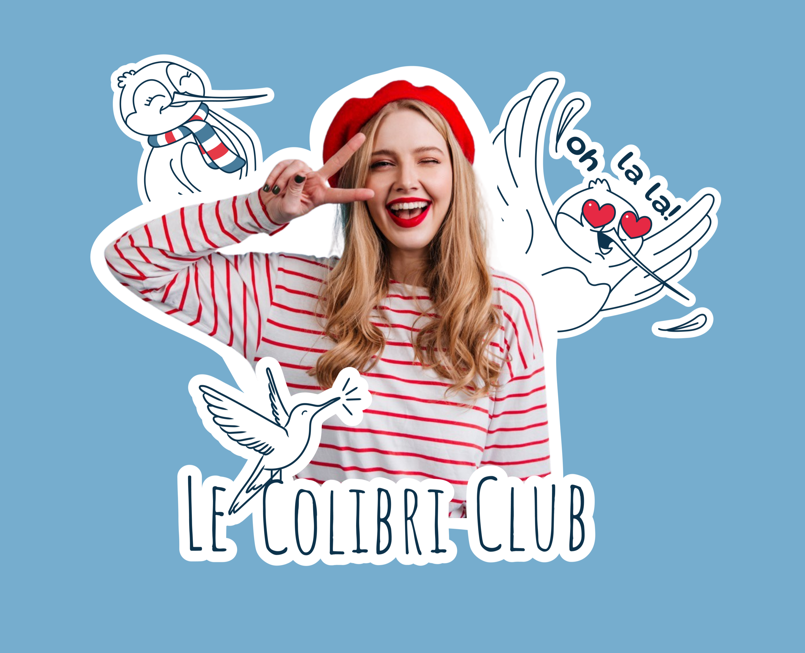 Le Colibri Club | French speaking club — Брендинг на Dprofile