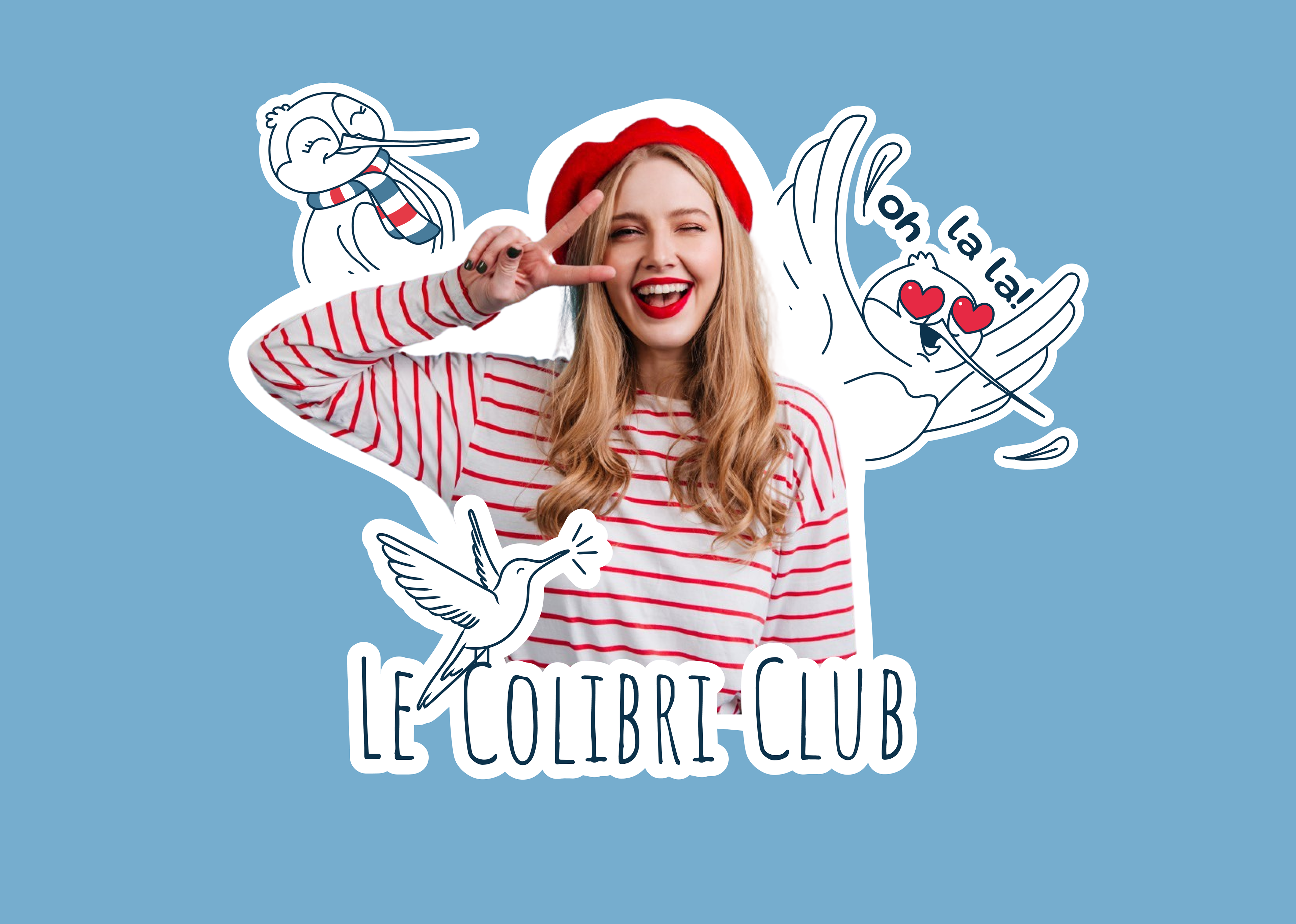Le Colibri Club | French speaking club — Изображение №1 — Брендинг на Dprofile