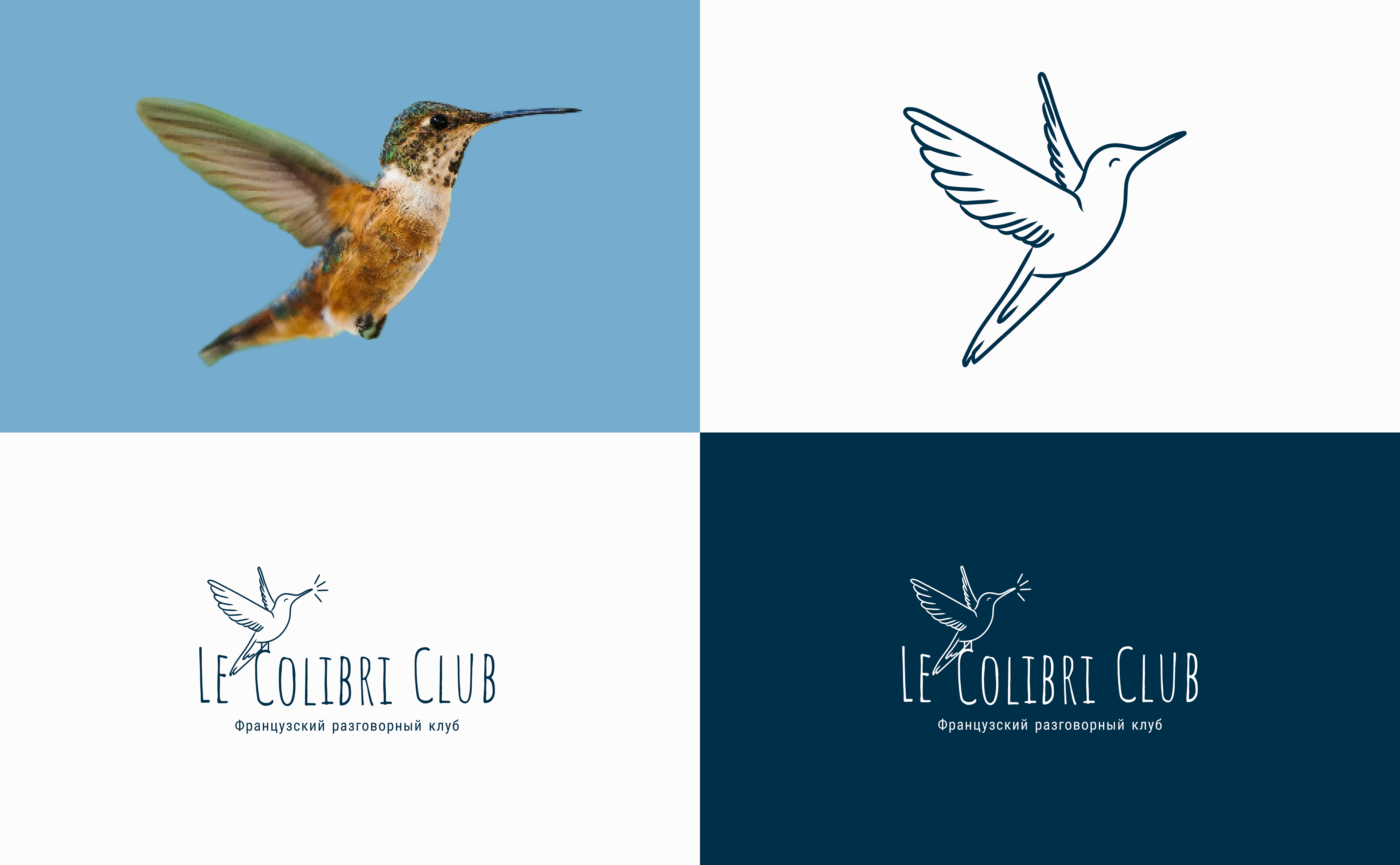 Le Colibri Club | French speaking club — Изображение №7 — Брендинг на Dprofile