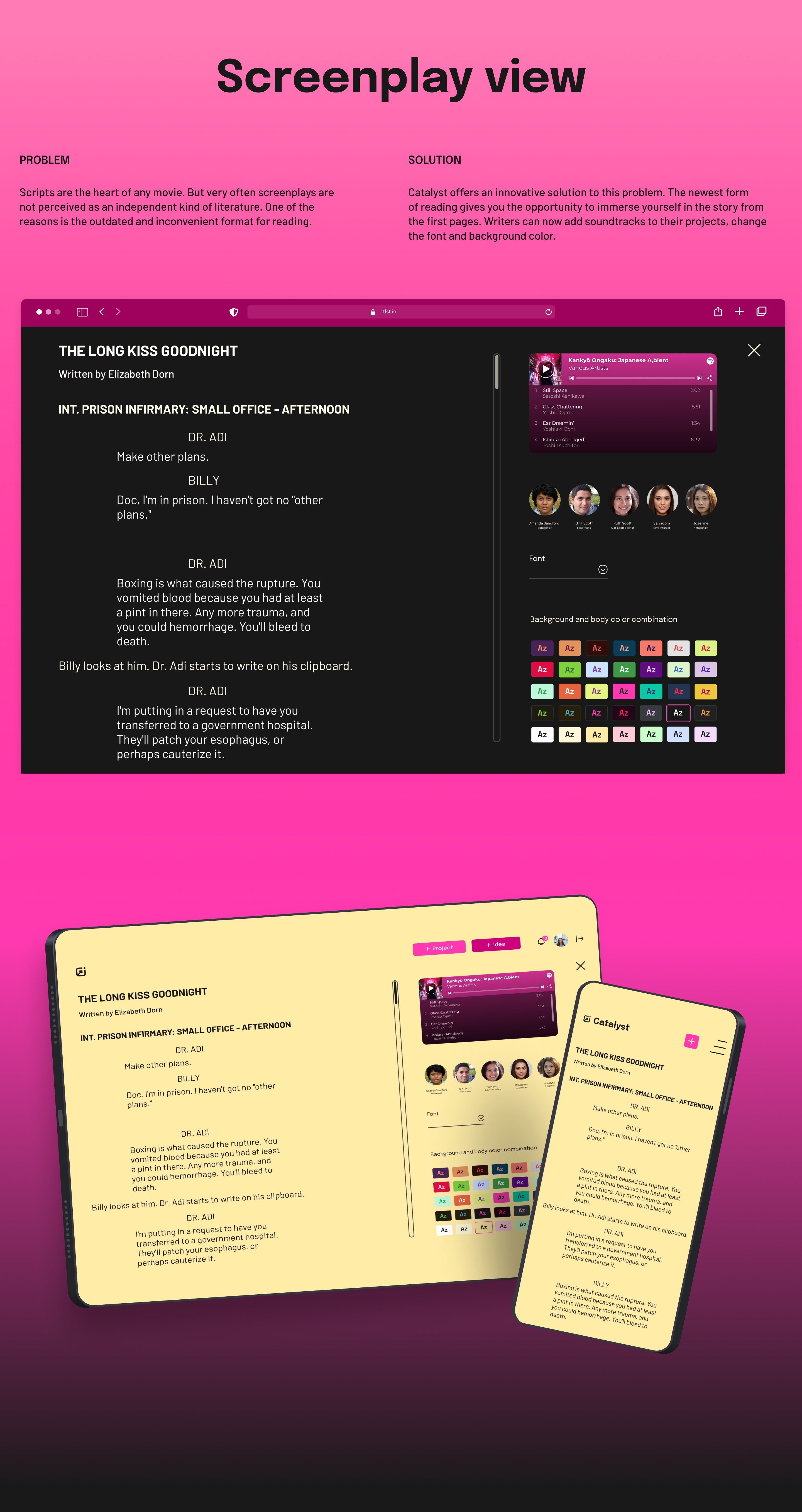 Онлайн платформа для сценаристов — Изображение №10 — Интерфейсы на Dprofile
