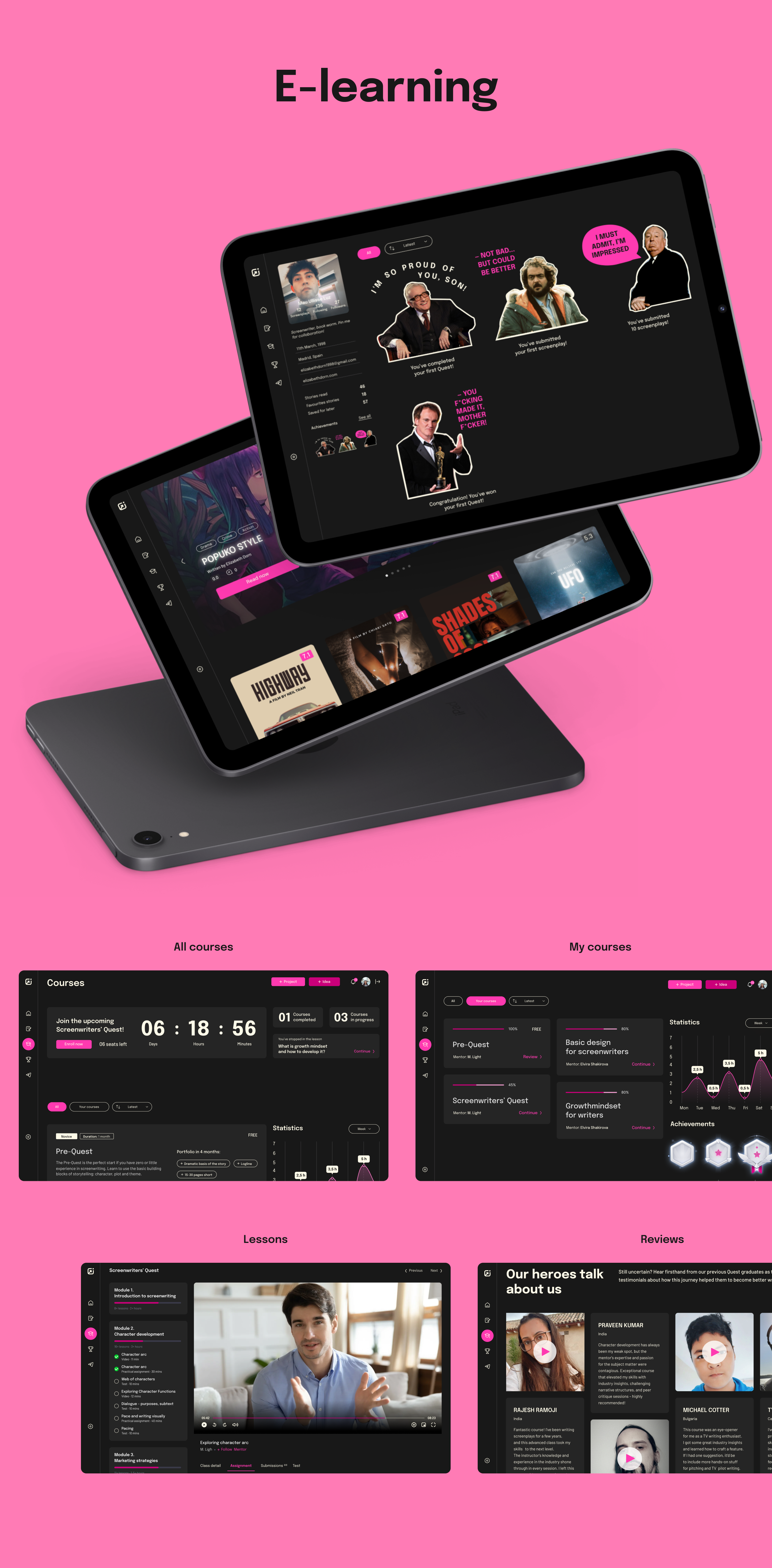 Онлайн платформа для сценаристов — Изображение №9 — Интерфейсы на Dprofile