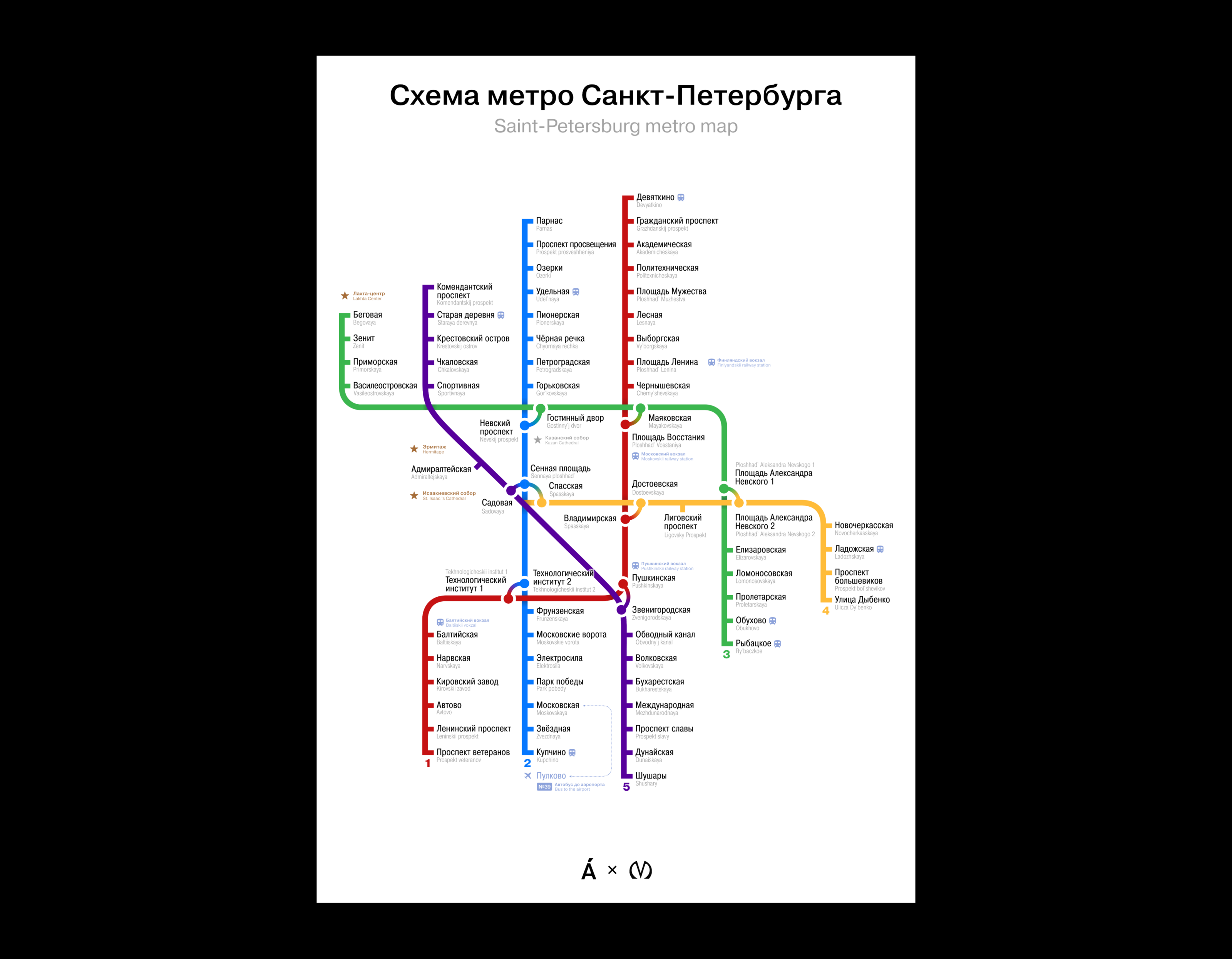 Новая схема метро Санкт-Петербурга — Изображение №4 — Графика на Dprofile