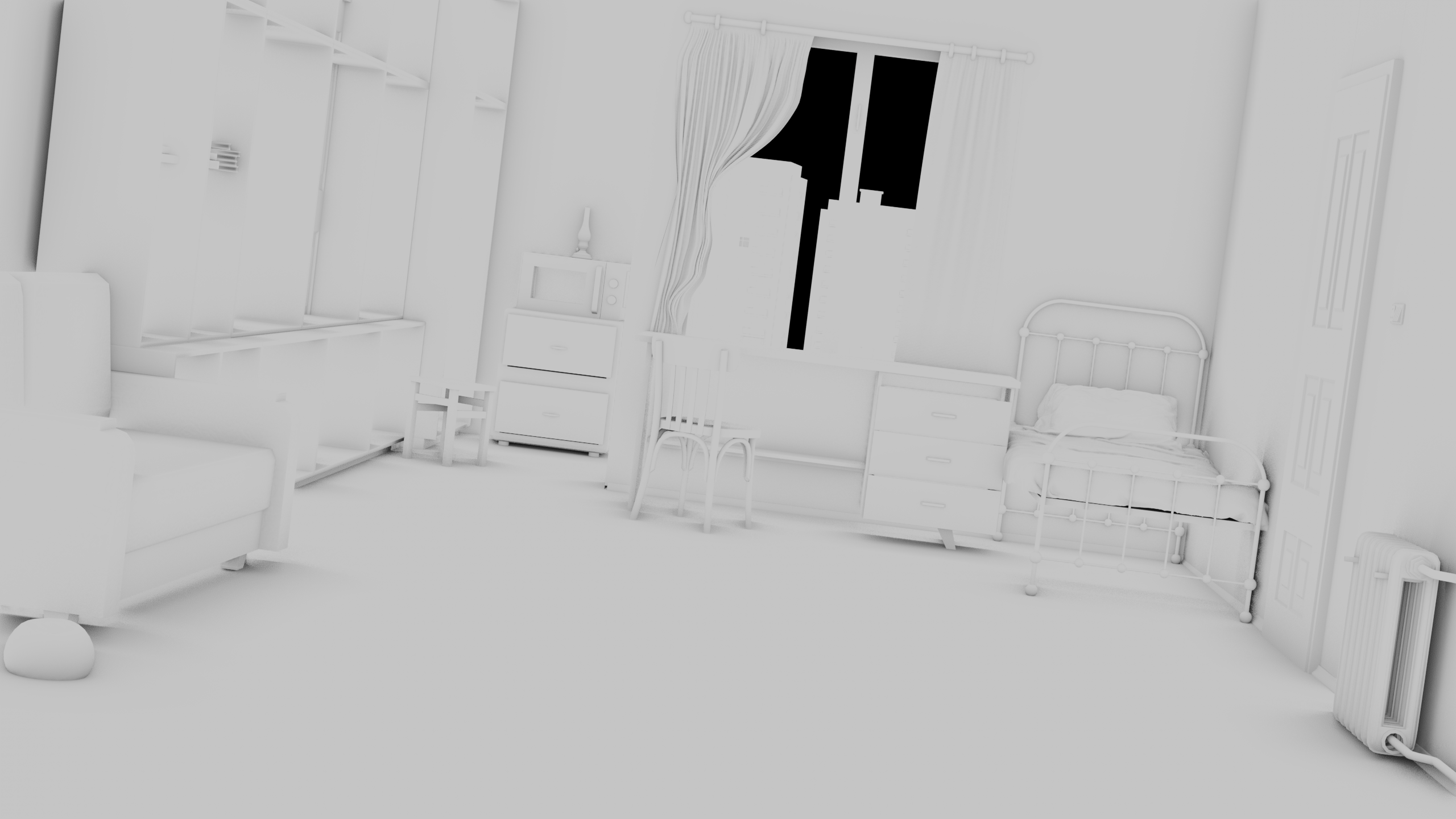 Фон визуальной новеллы — Изображение №4 — Иллюстрация, 3D на Dprofile