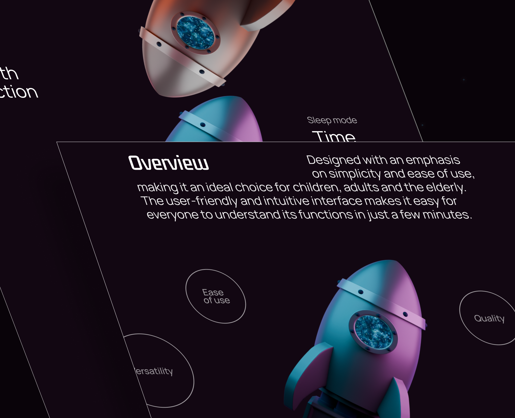 3D Product "Night Rocket"/Landing — Интерфейсы на Dprofile