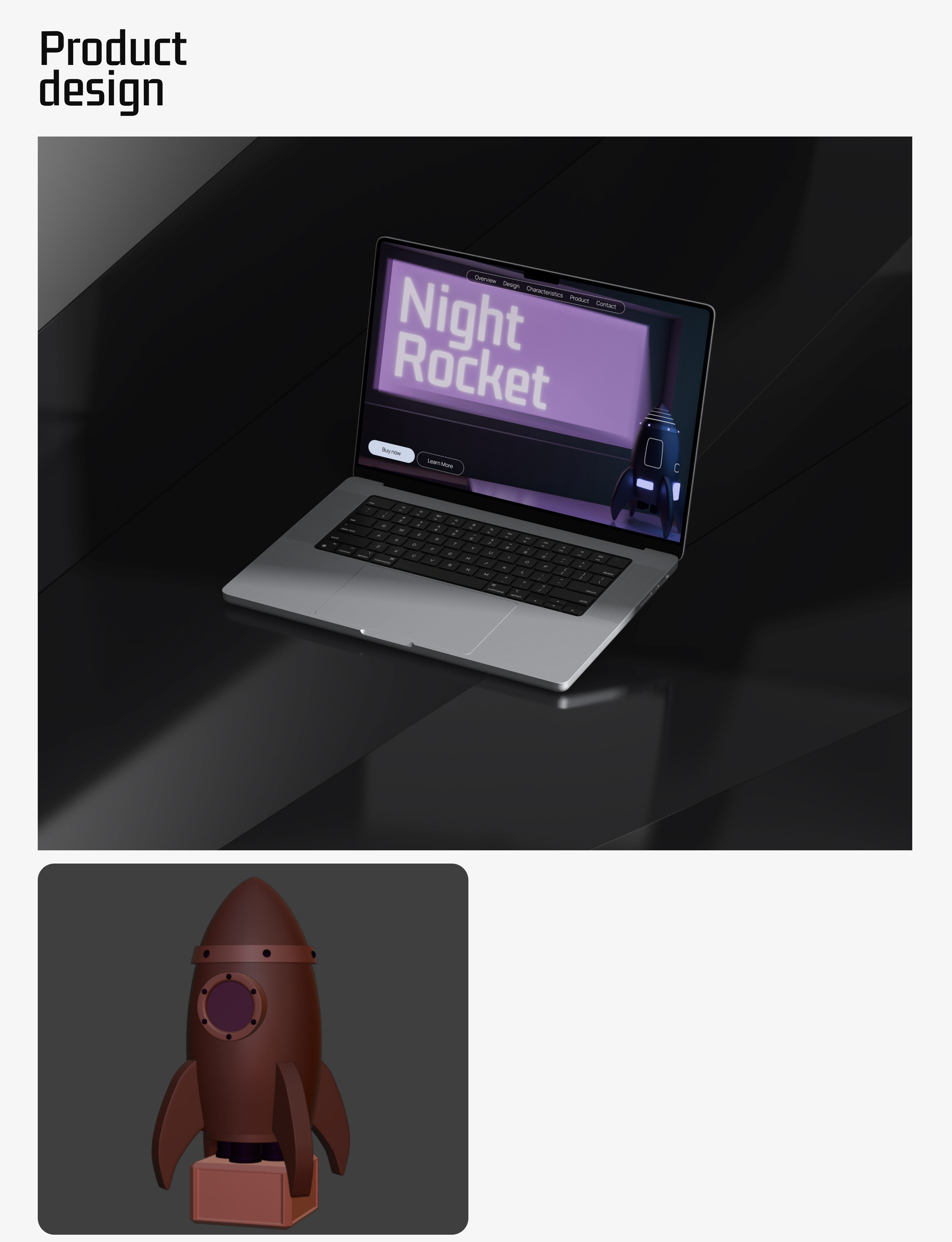 3D Product "Night Rocket"/Landing — Изображение №7 — Интерфейсы на Dprofile