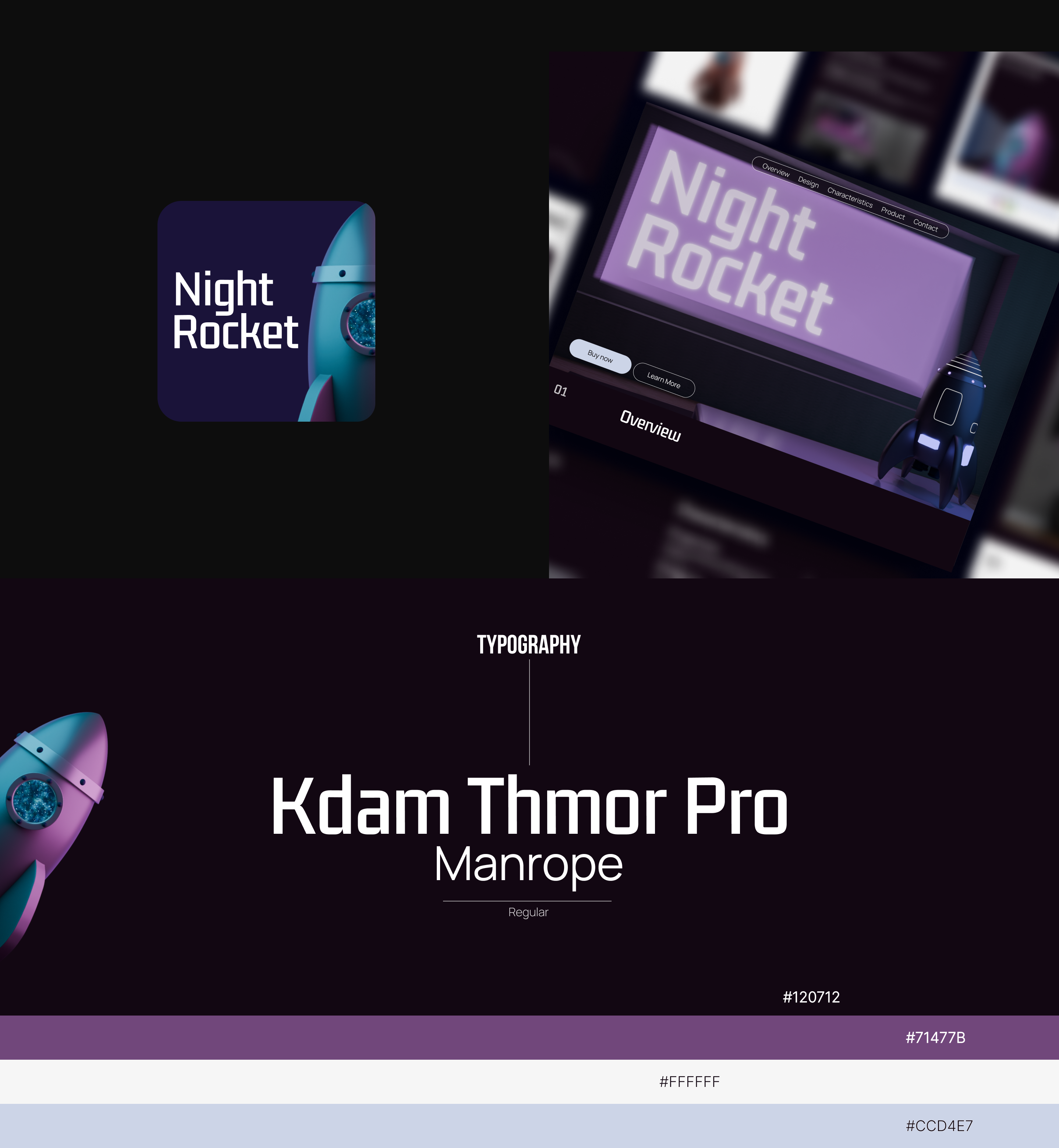 3D Product "Night Rocket"/Landing — Изображение №11 — Интерфейсы на Dprofile