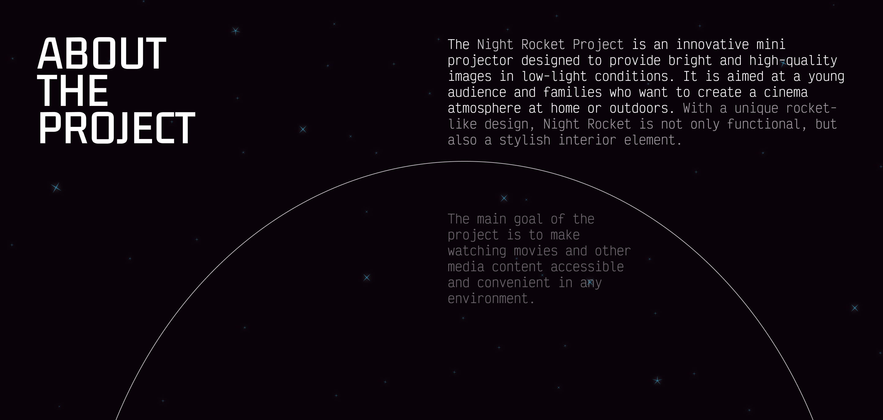 3D Product "Night Rocket"/Landing — Изображение №2 — Интерфейсы на Dprofile
