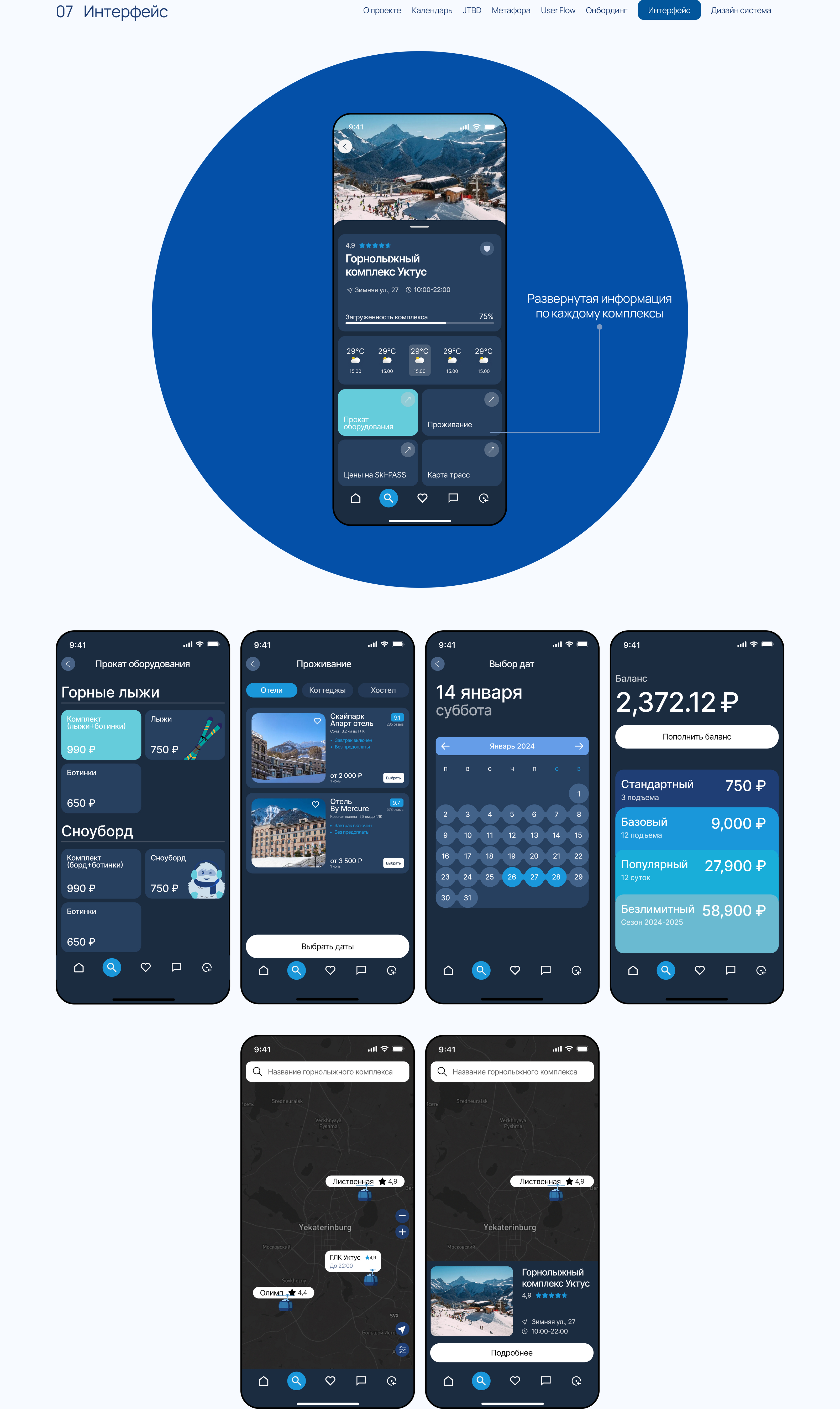 Mobile App для поиска горнолыжных комплексов — Изображение №10 — Интерфейсы на Dprofile