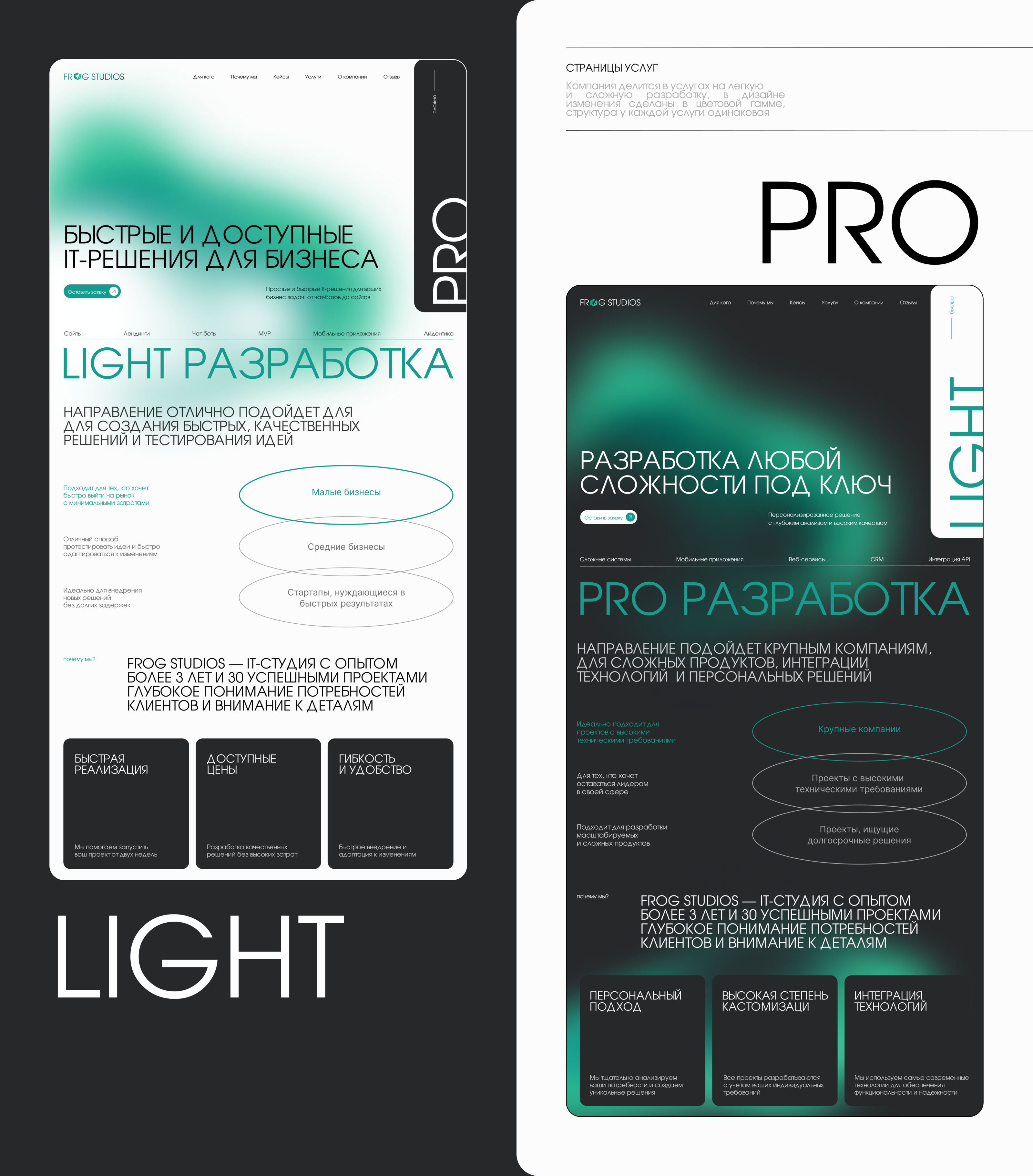 Frog Studios | Multi-page website — Изображение №8 — Интерфейсы, Анимация на Dprofile