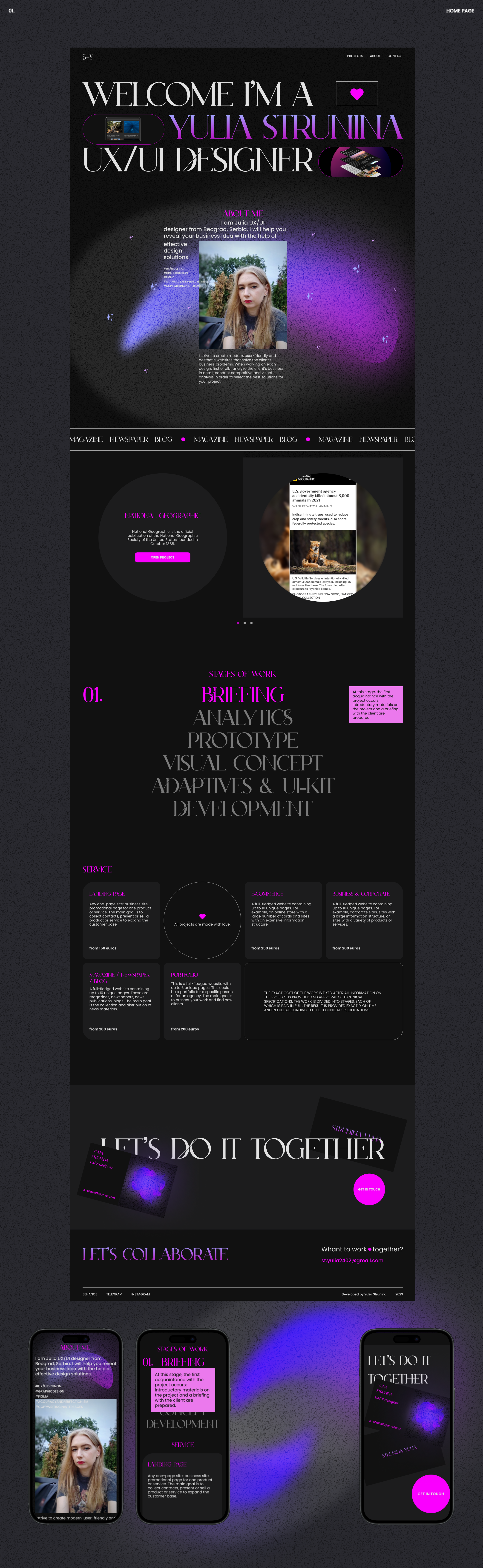 UX/UI designer portfolio — Изображение №2 — Интерфейсы, Брендинг на Dprofile