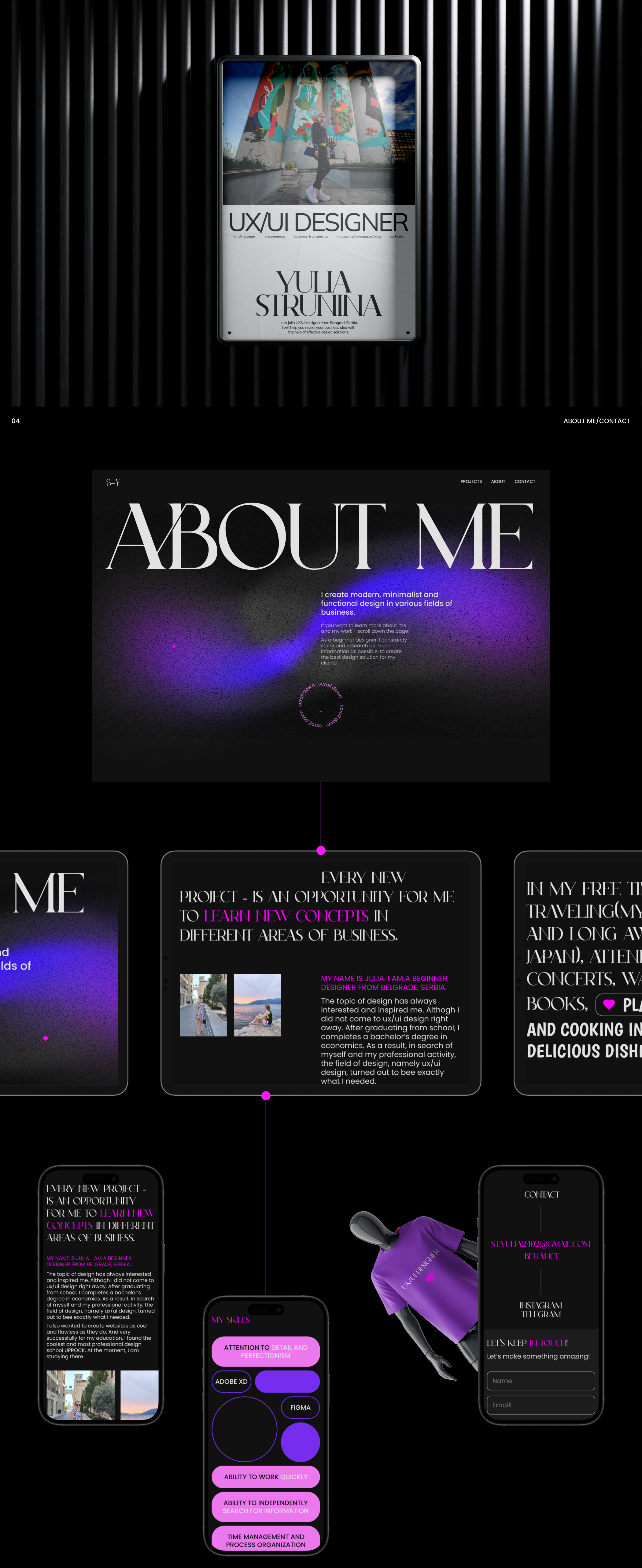 UX/UI designer portfolio — Изображение №7 — Интерфейсы, Брендинг на Dprofile