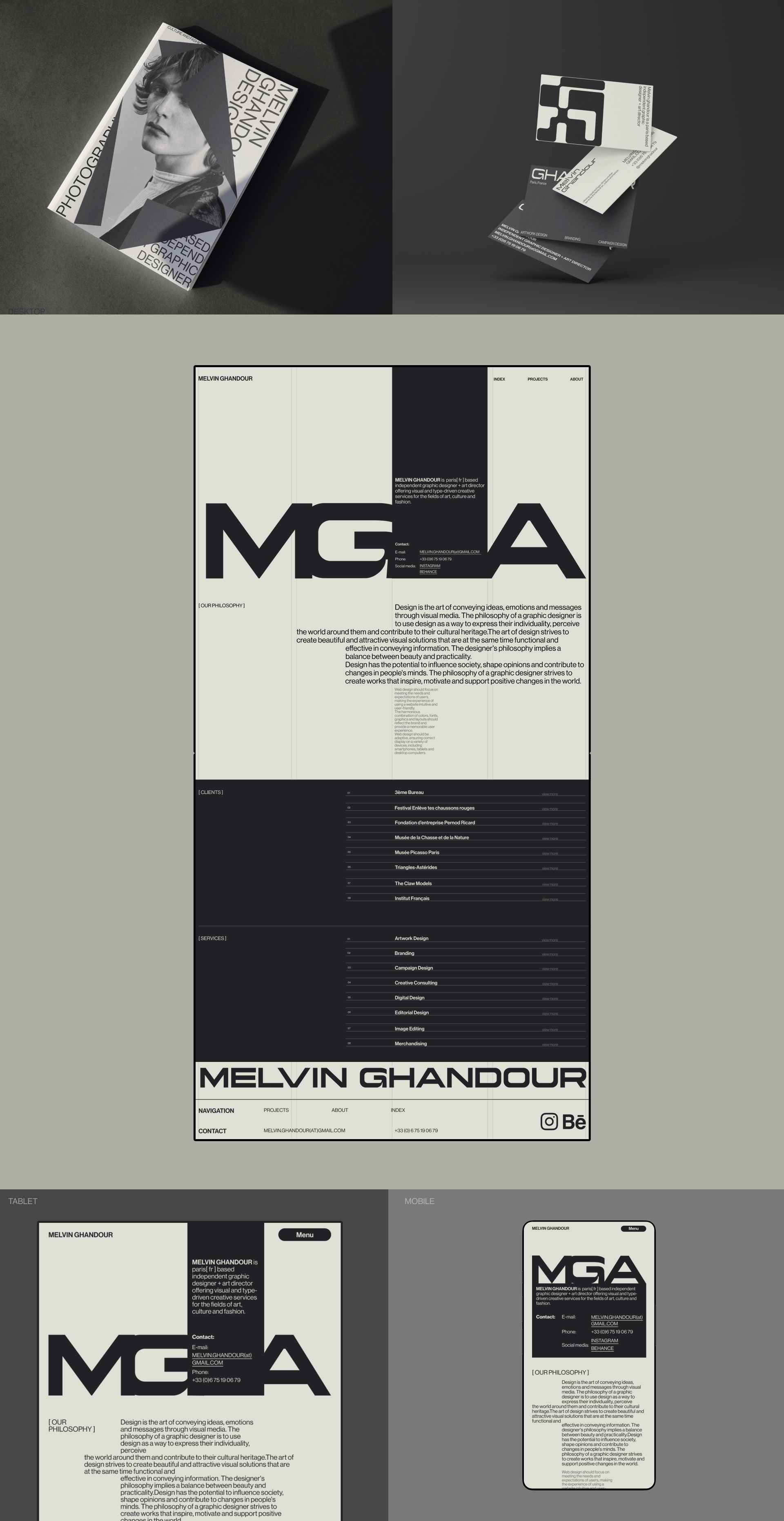 Melvin Ghandour Corporate Website — Изображение №7 — Интерфейсы, Брендинг на Dprofile