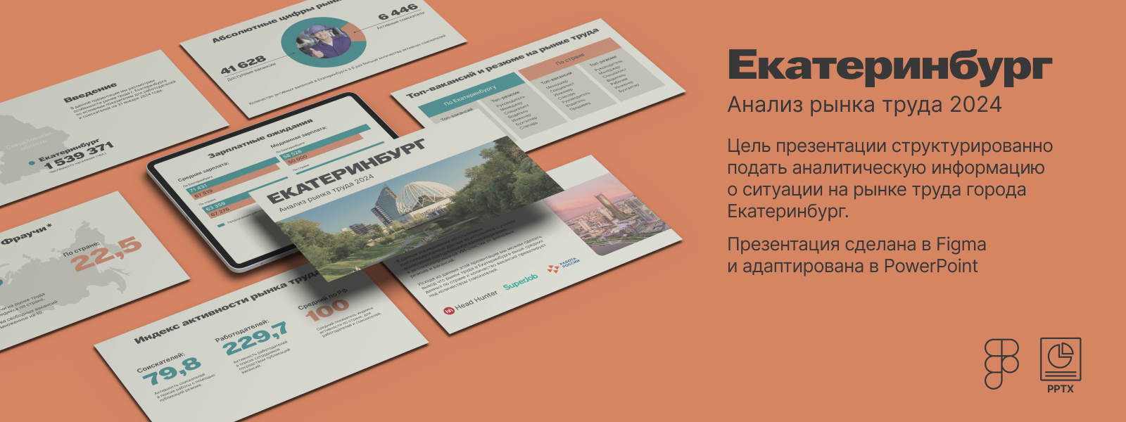 Аналитическая презентация о рынке труда Екатеринбурга — Изображение №1 — Графика, Маркетинг на Dprofile