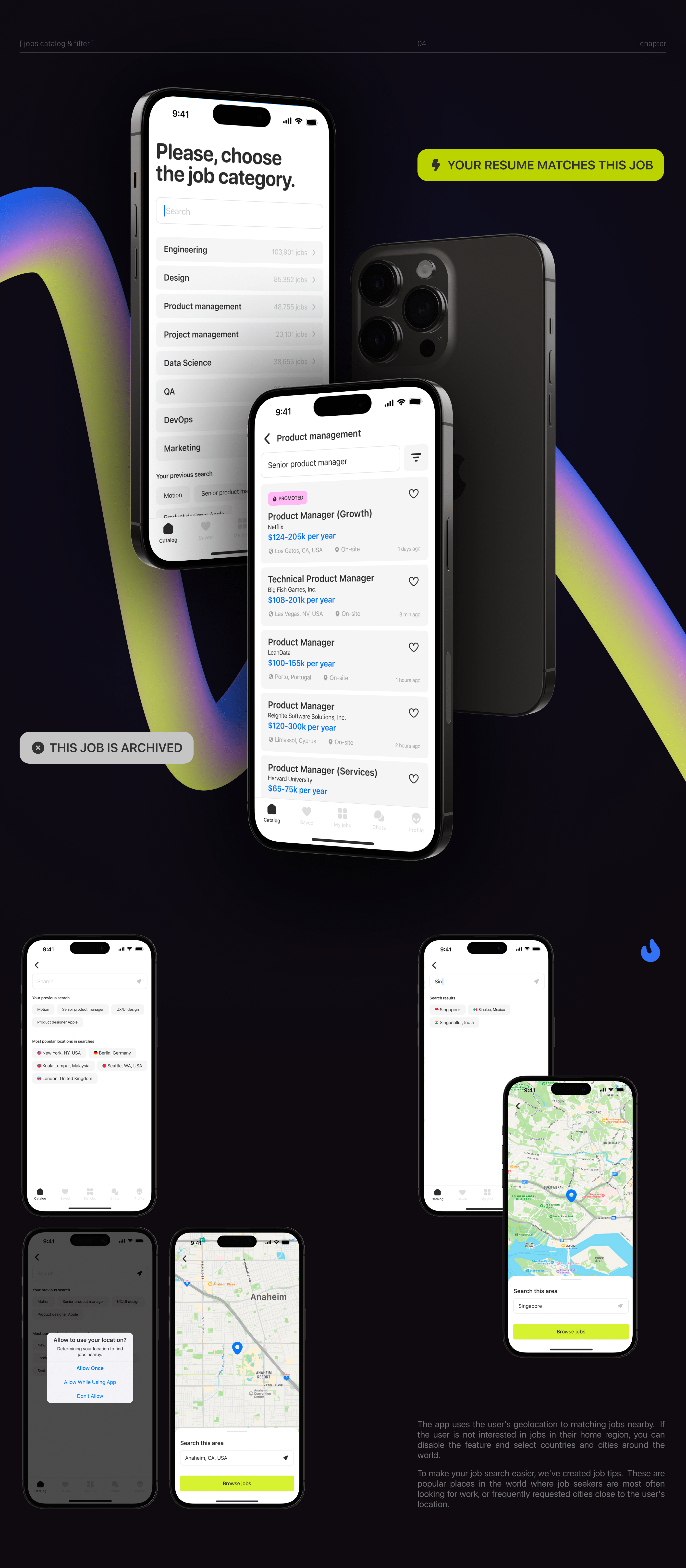 [ JOBNY Mobile App ] Job Search Service — Изображение №6 — Интерфейсы на Dprofile