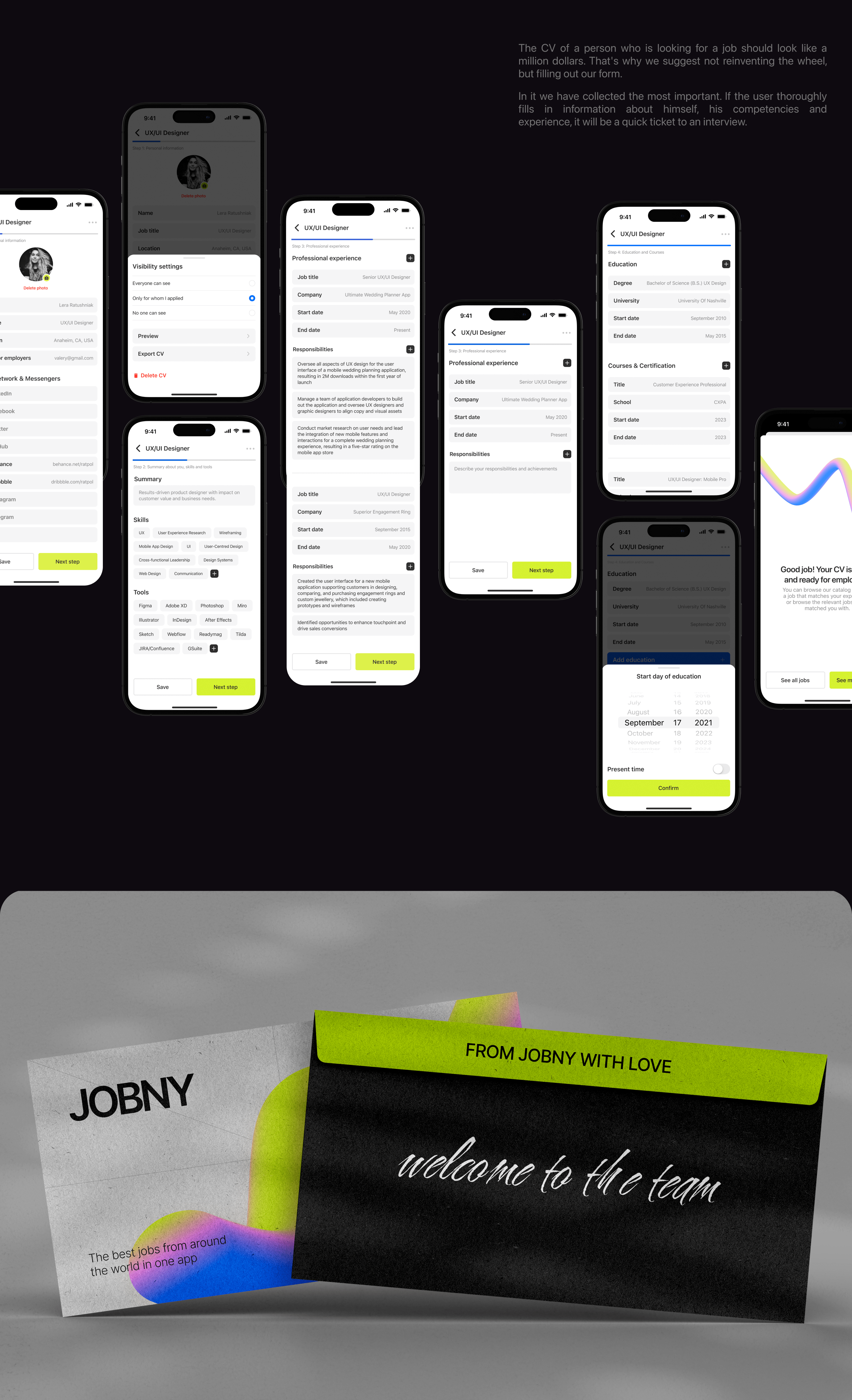 [ JOBNY Mobile App ] Job Search Service — Изображение №14 — Интерфейсы на Dprofile