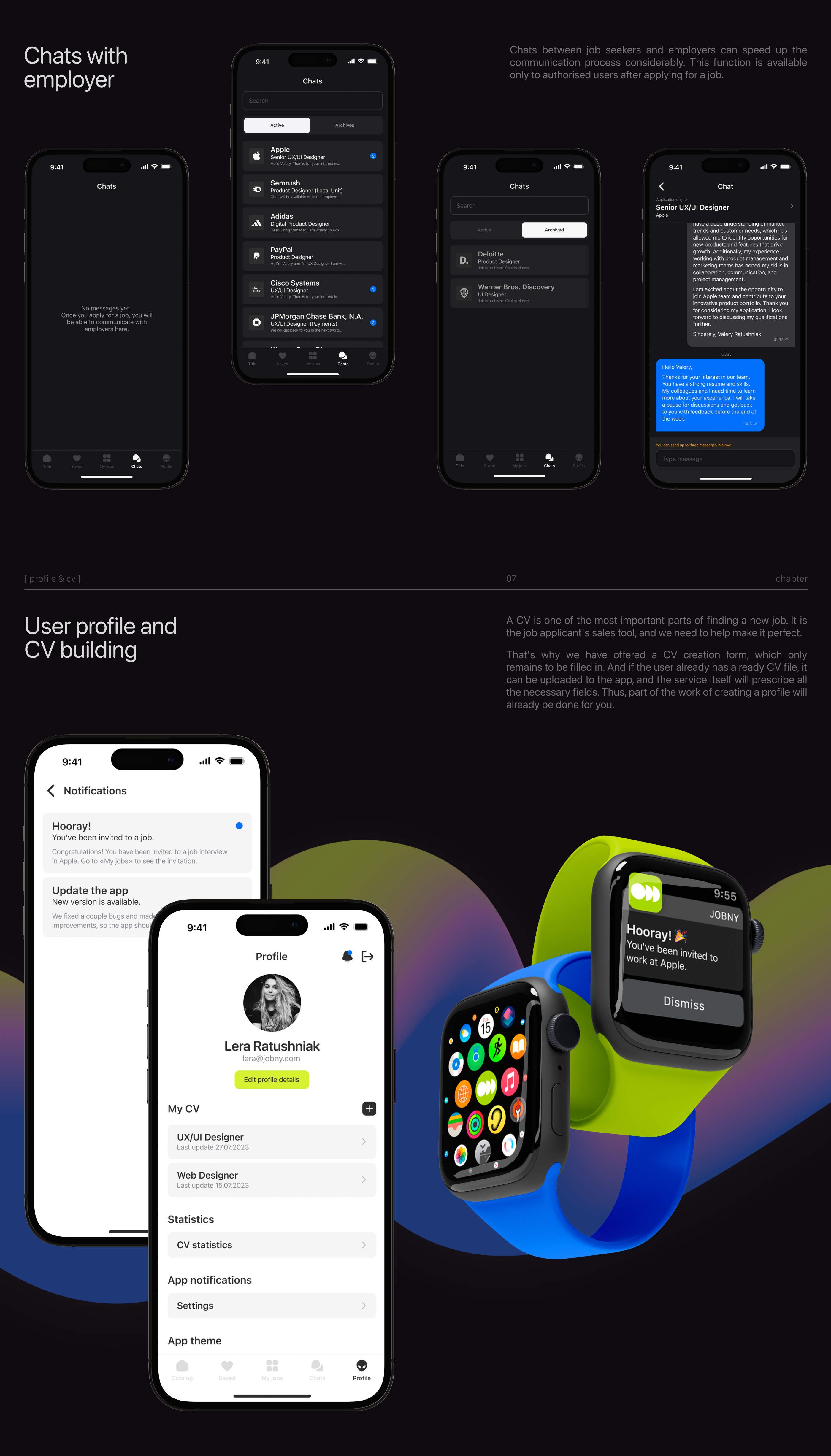 [ JOBNY Mobile App ] Job Search Service — Изображение №12 — Интерфейсы на Dprofile