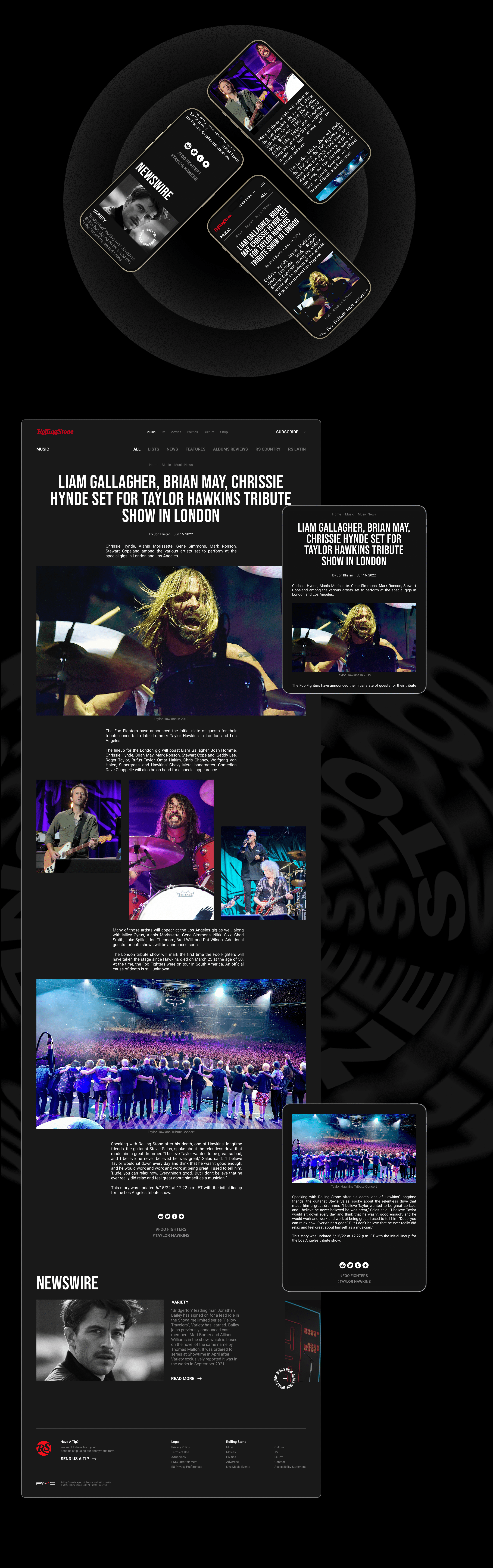 Rolling Stone | News Magazine Redesign — Изображение №5 — Интерфейсы, Брендинг на Dprofile