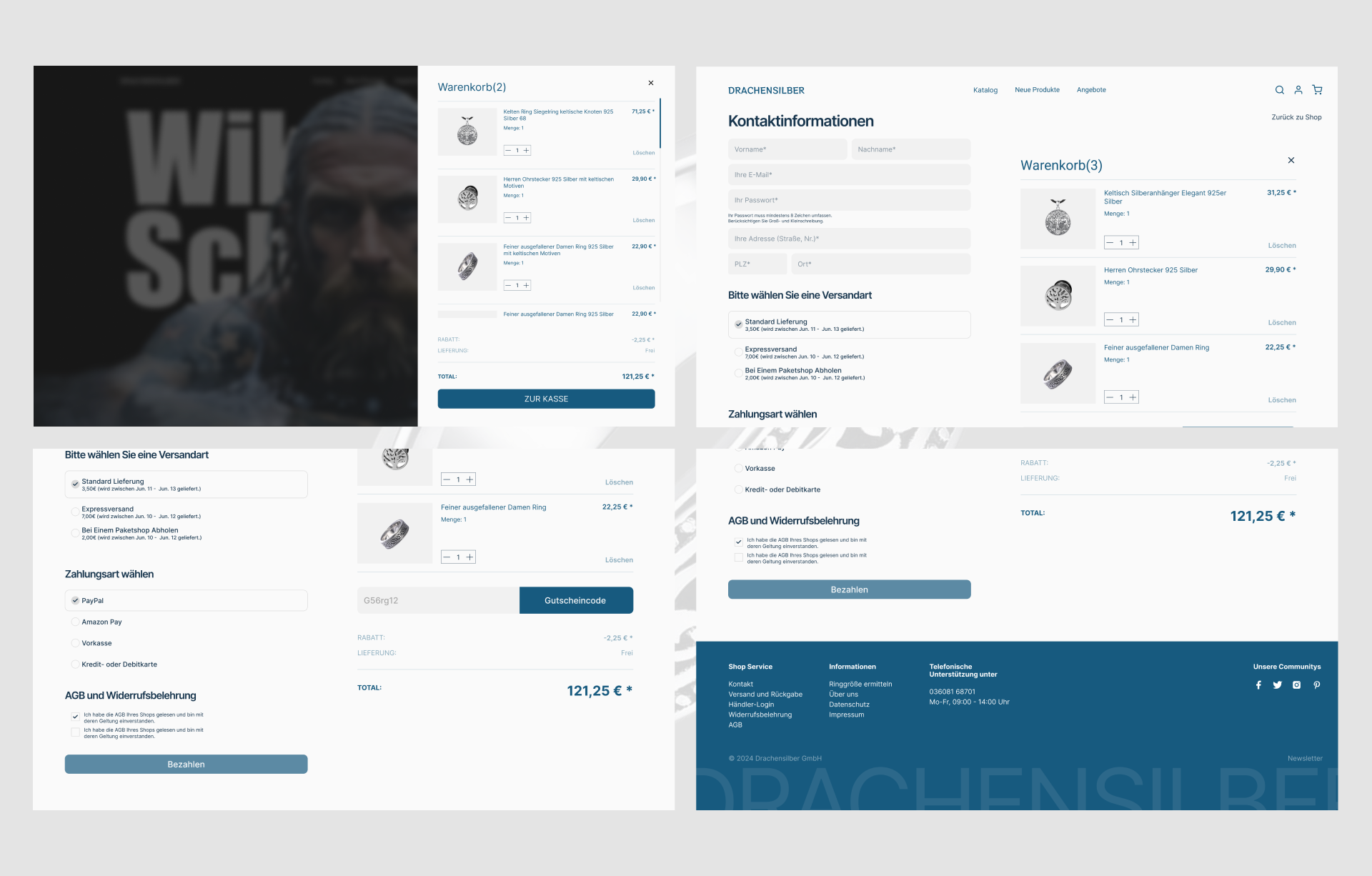 Drachensilber | E-commerce redesign — Изображение №10 — Интерфейсы на Dprofile