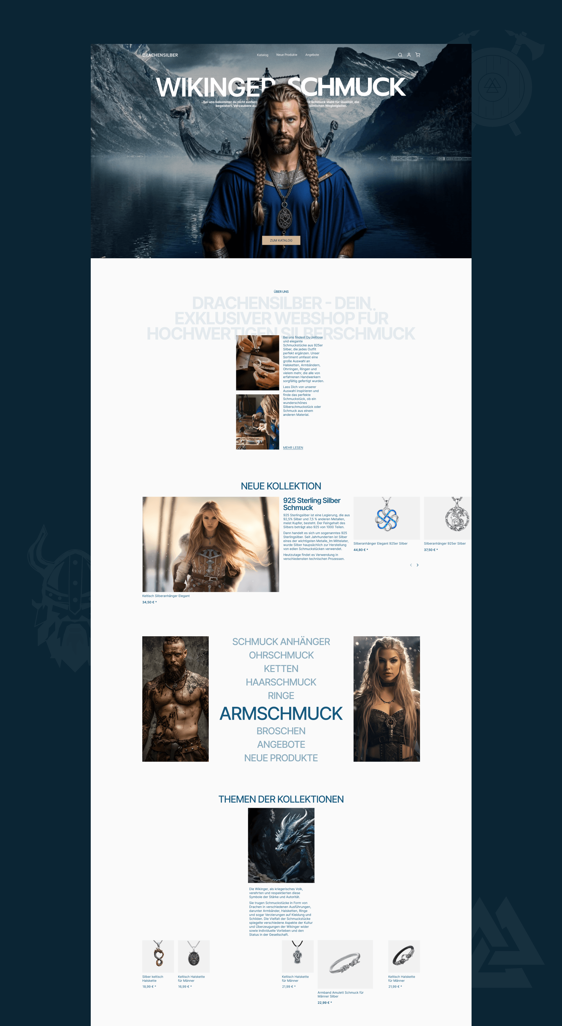 Drachensilber | E-commerce redesign — Изображение №2 — Интерфейсы на Dprofile