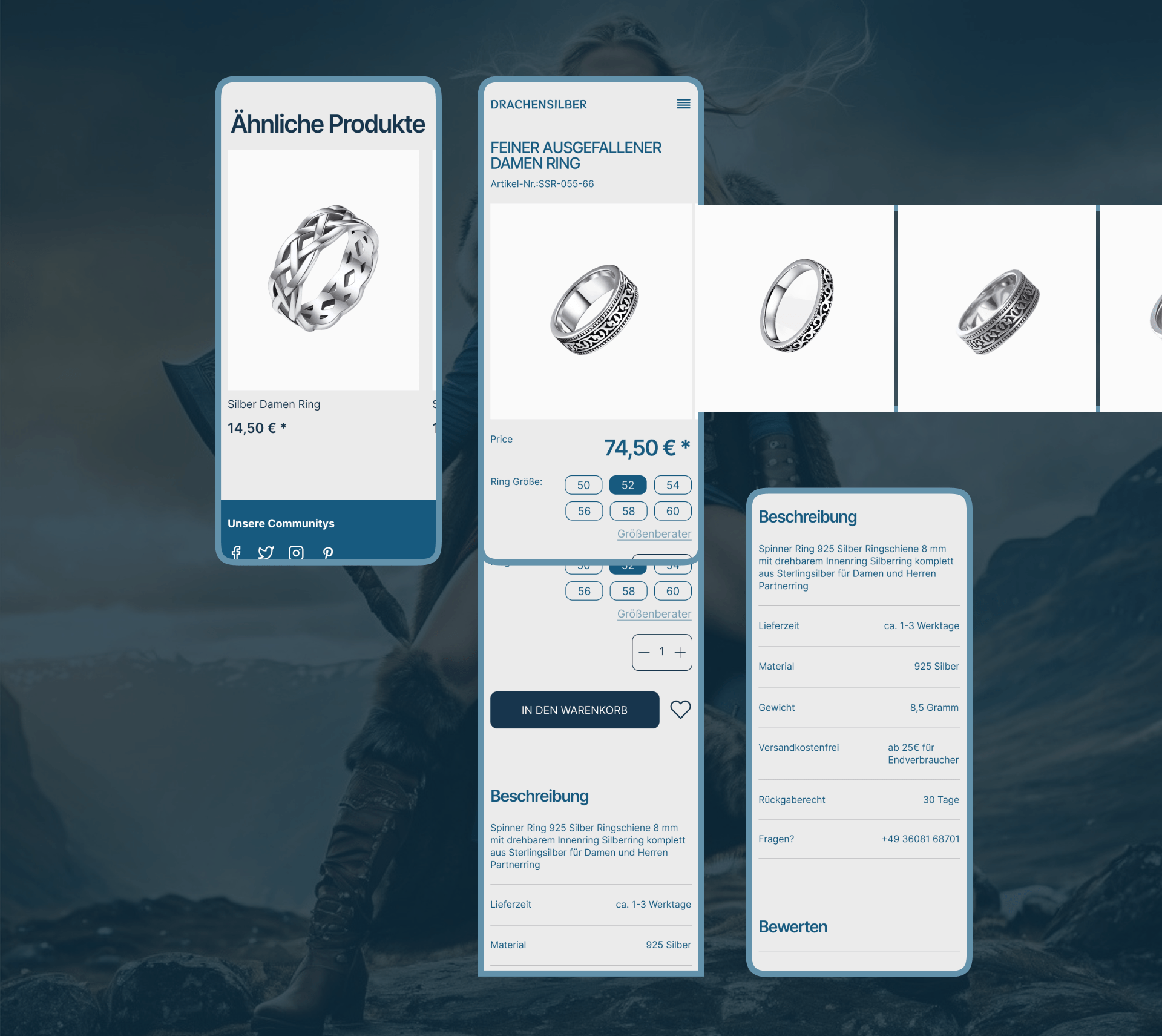 Drachensilber | E-commerce redesign — Изображение №7 — Интерфейсы на Dprofile