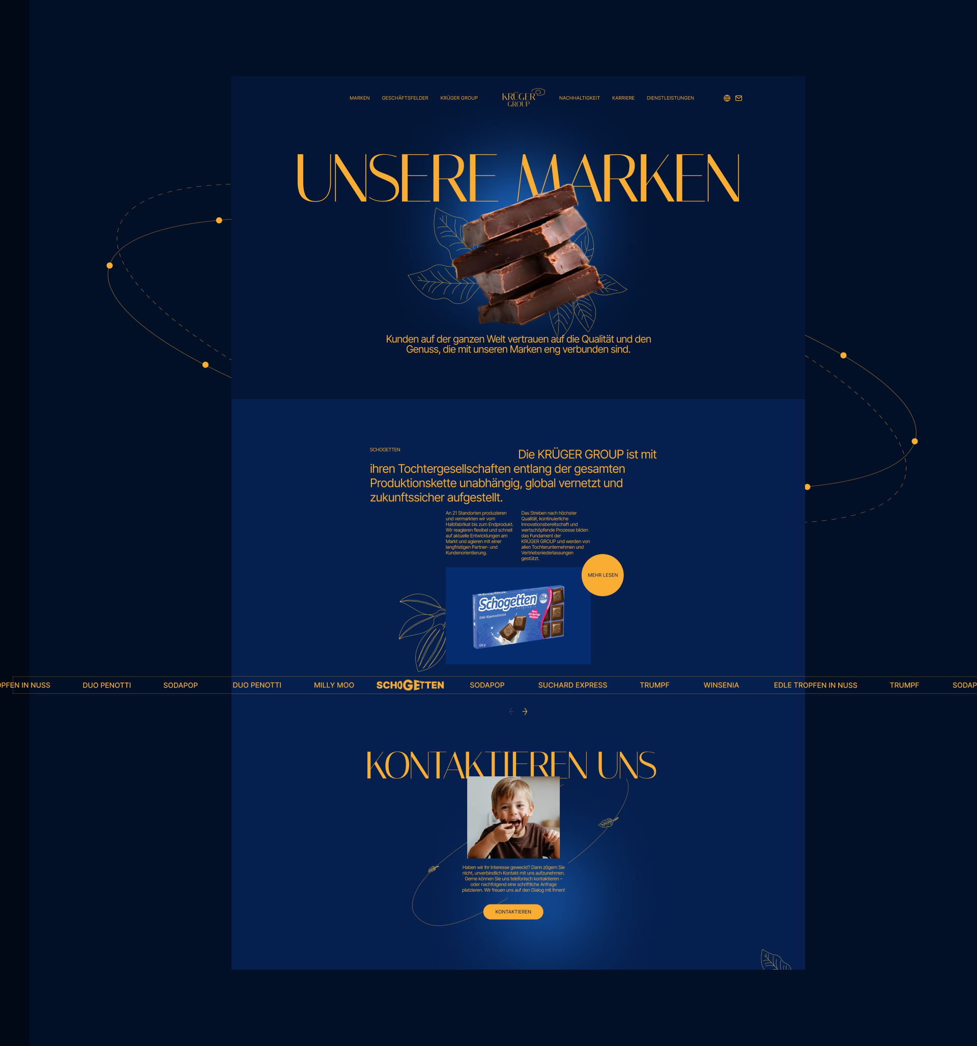 KRÜGER GROUP | Corporate website — Изображение №7 — Интерфейсы, Брендинг на Dprofile