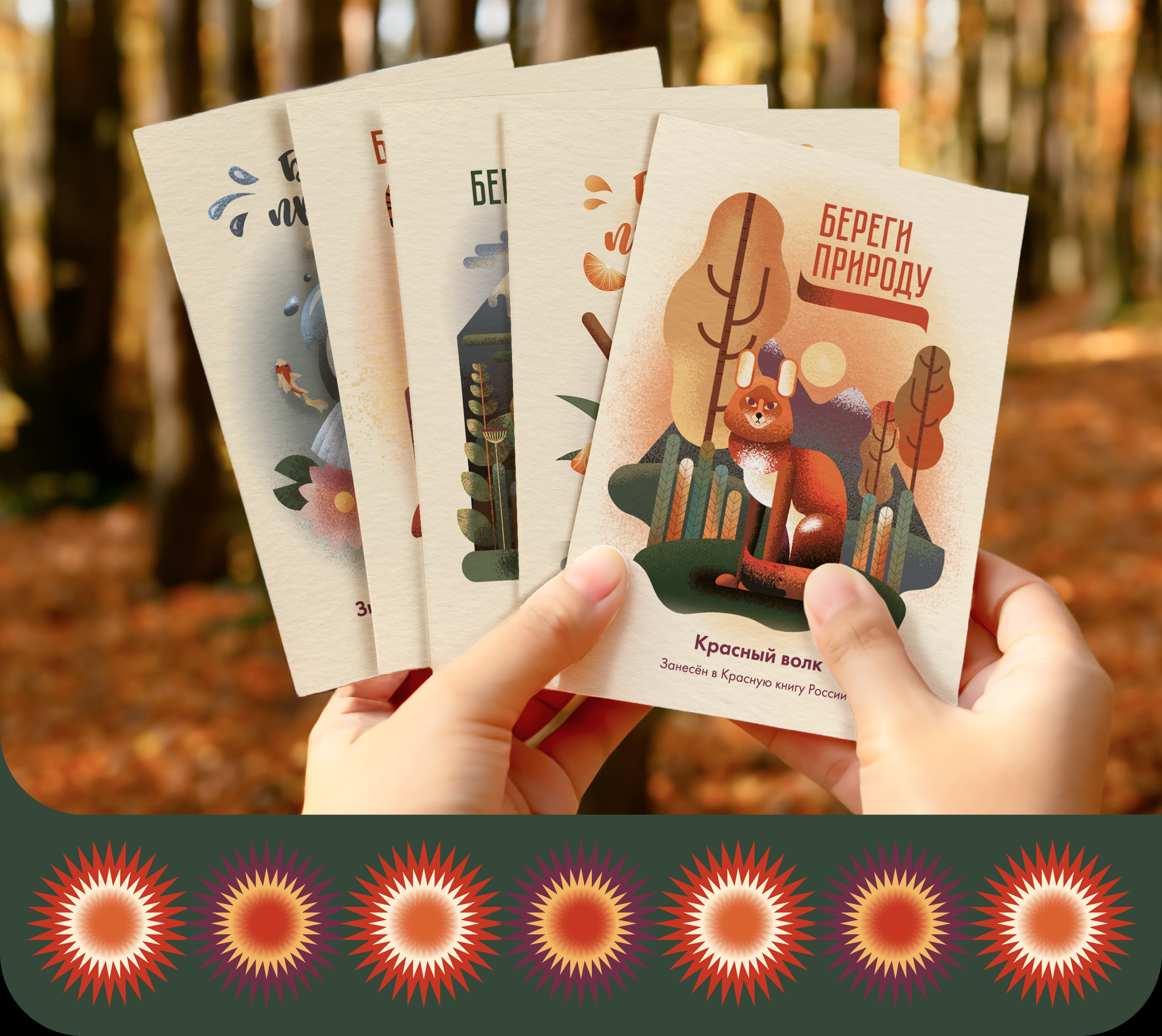 Серия открыток "Красная книга России" — Изображение №7 — Иллюстрация, Графика на Dprofile