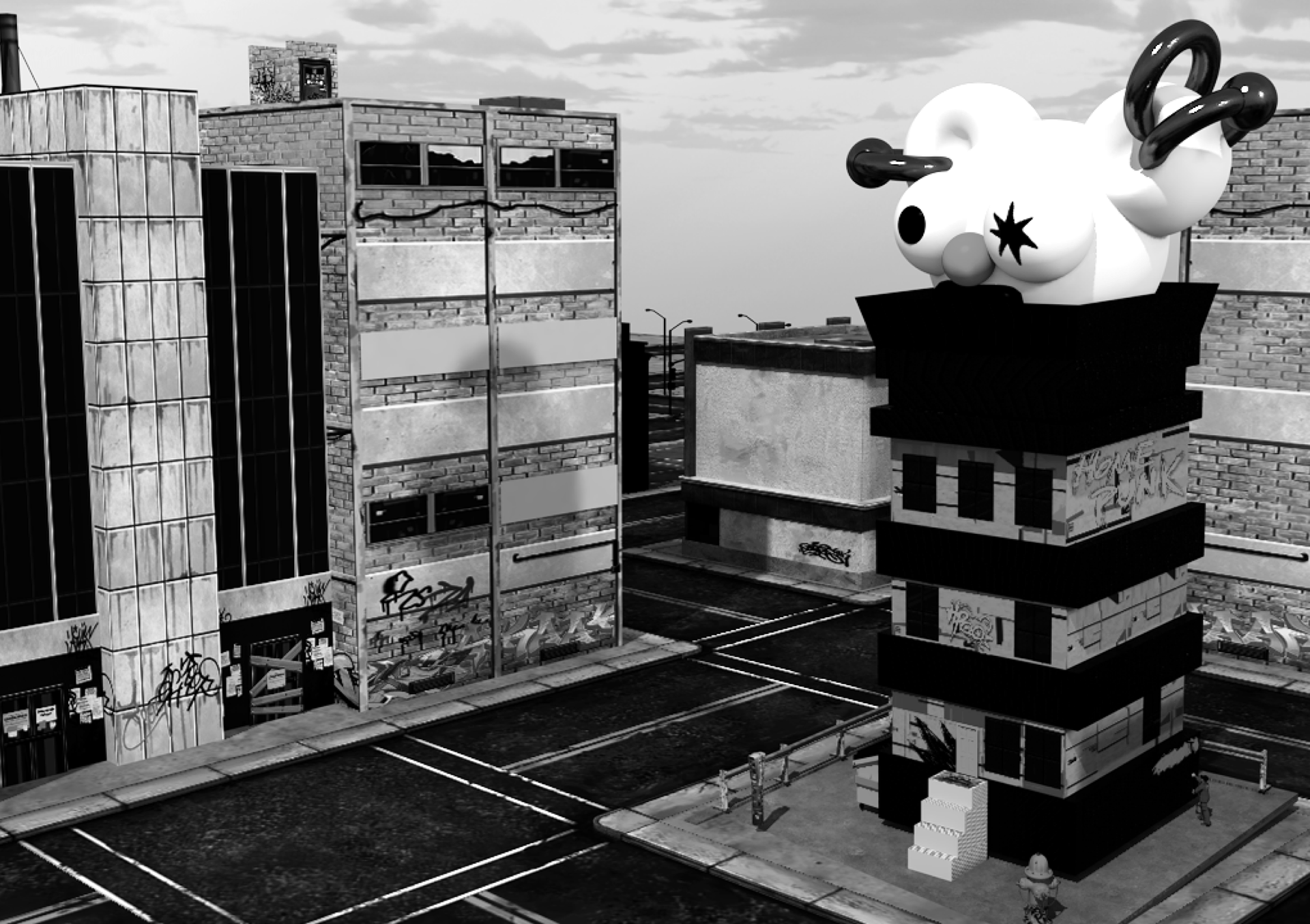 3D Здание и журнал Home Punk — Изображение №3 — Графика, 3D на Dprofile